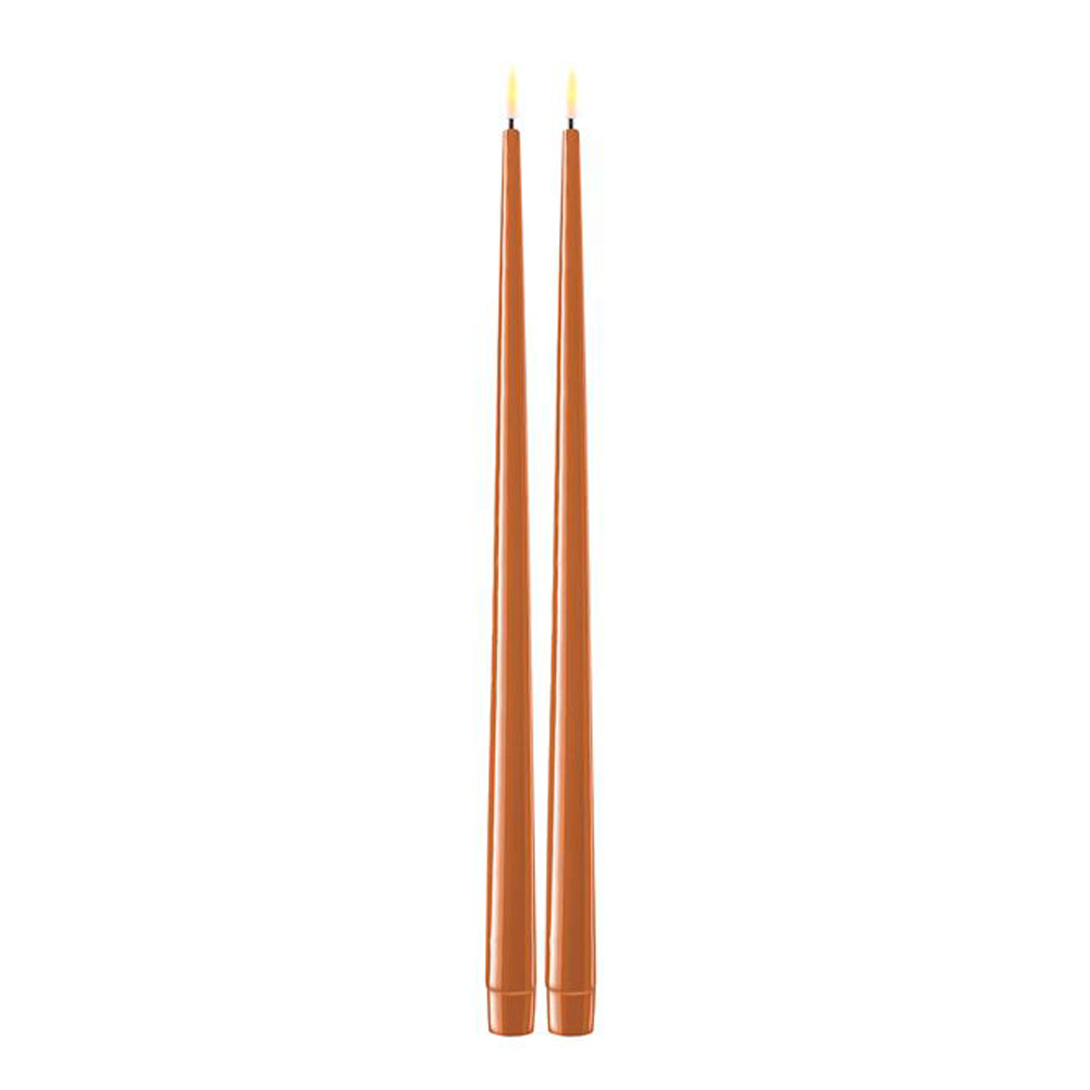 DeluxeHomeart - LED Antiikkikynttilä 38 cm 2 kpl Karamelli