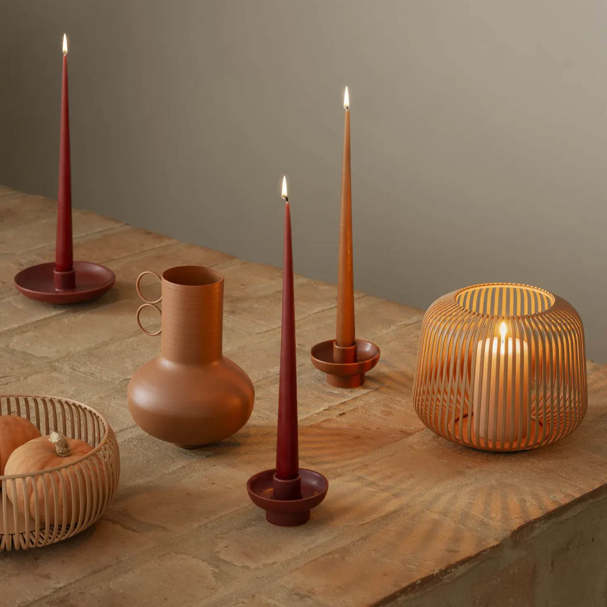Blomus Vela ljusstake 9 cm orange