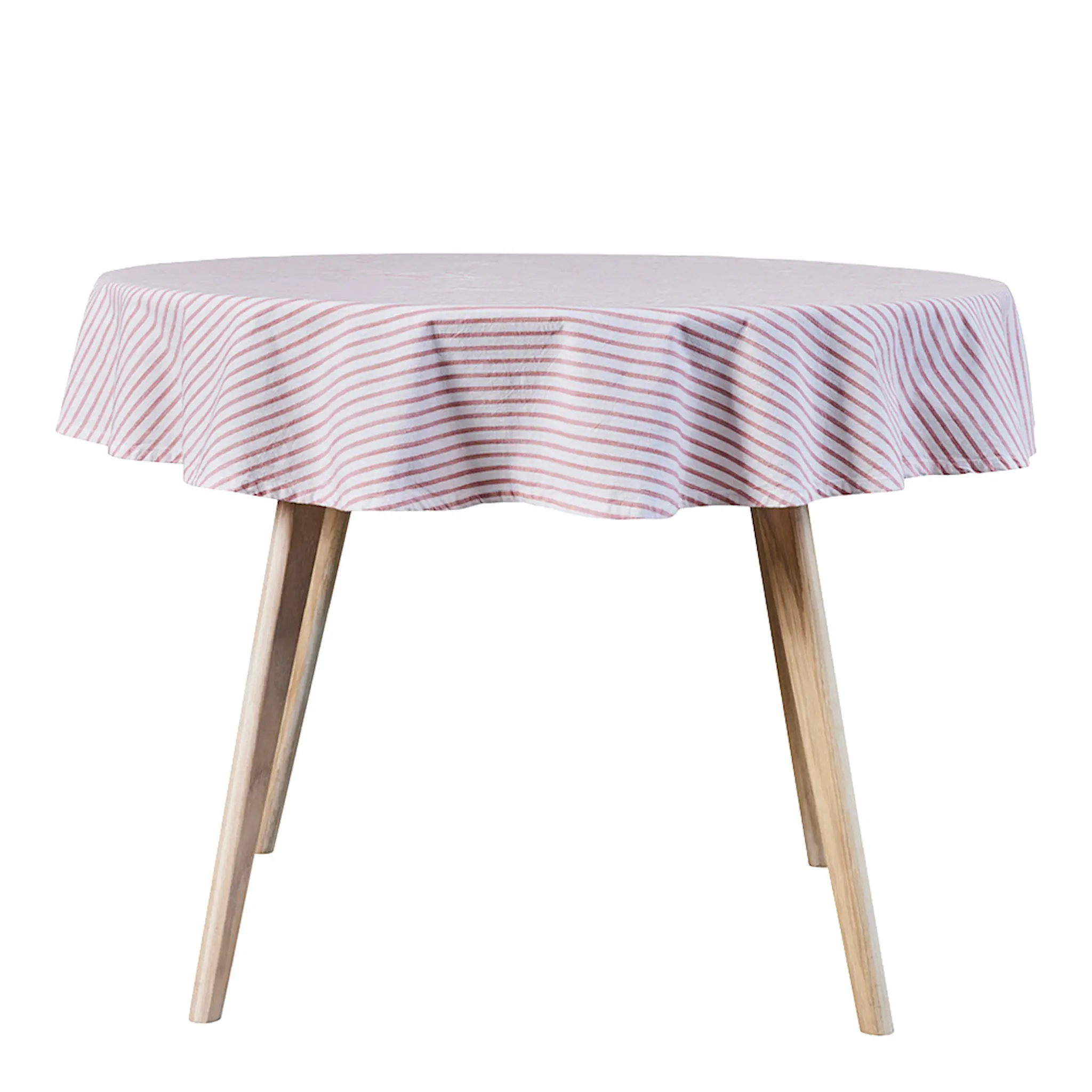 Lene Bjerre Olivia duk 140 cm vit/mörk korall