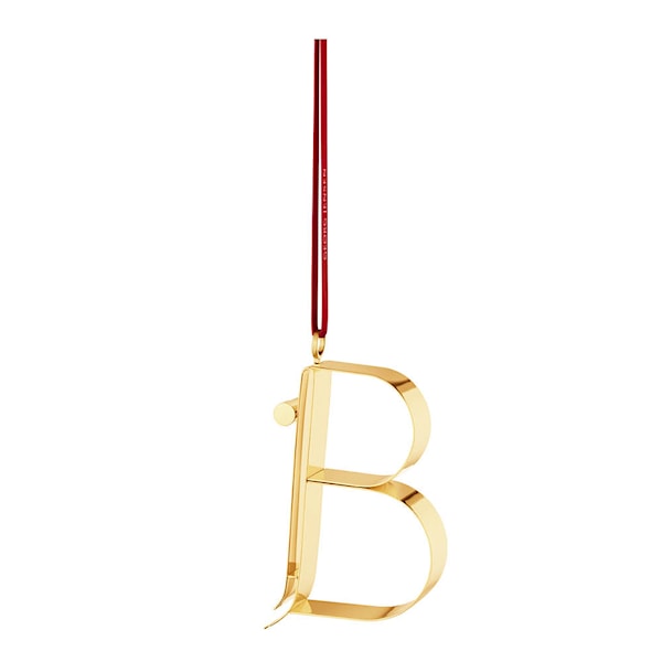 Ornament prydnadsbokstav B guld