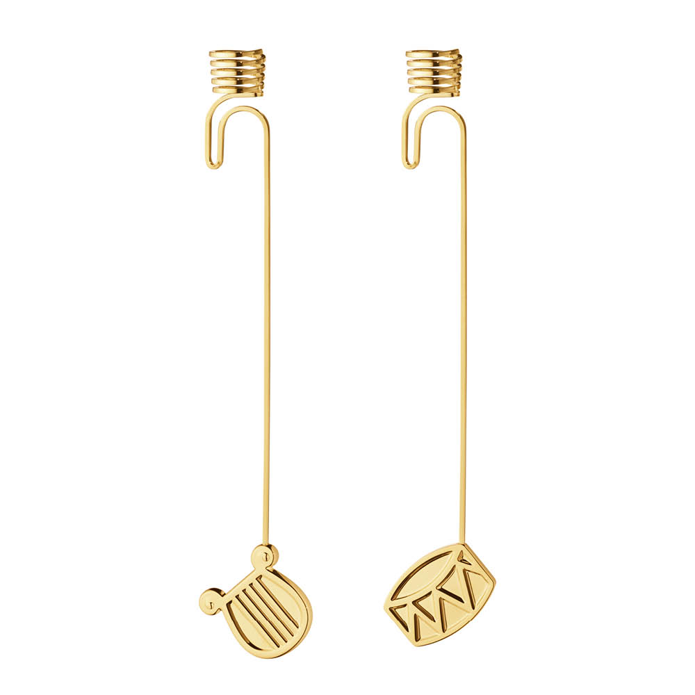 Georg Jensen - 2026 Kynttilänpidike joulukuuseen 2 kpl Kulta