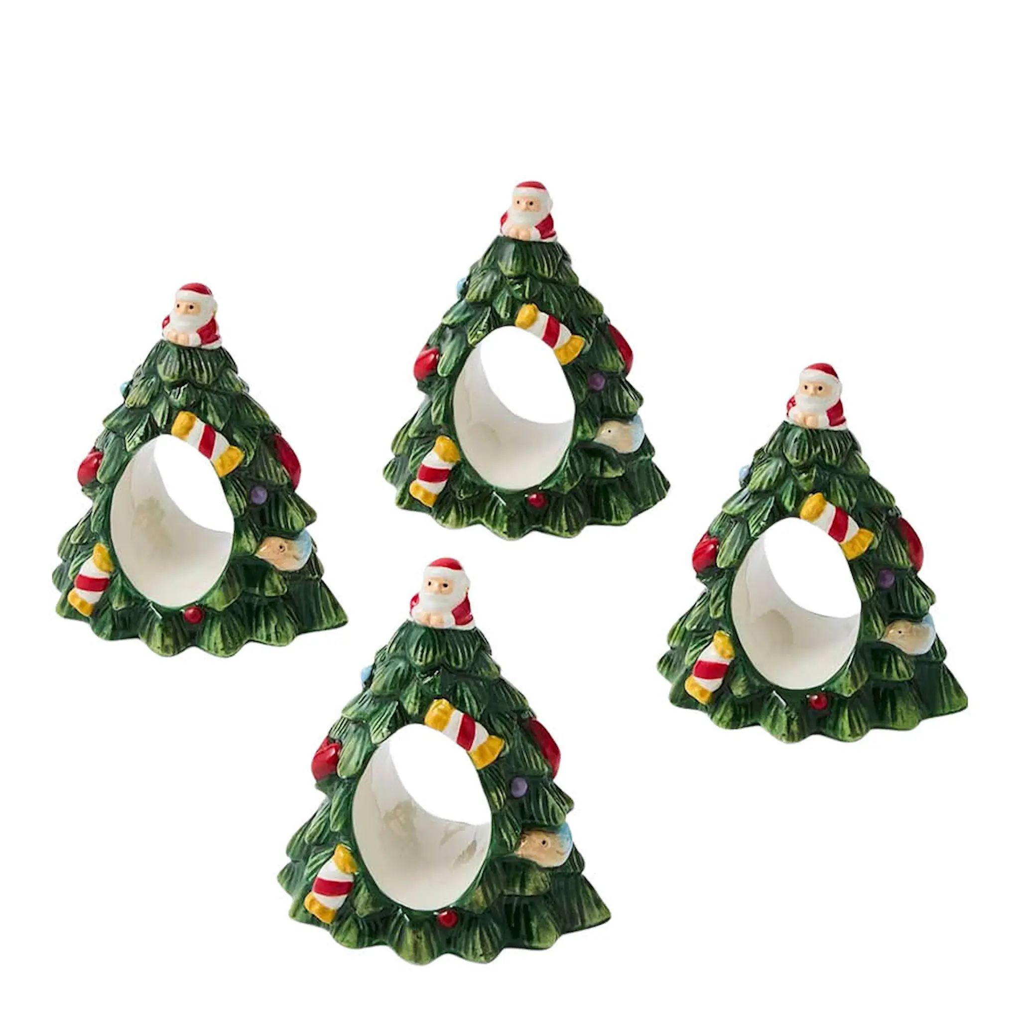 Spode Christmas Tree serviettring 4 stk