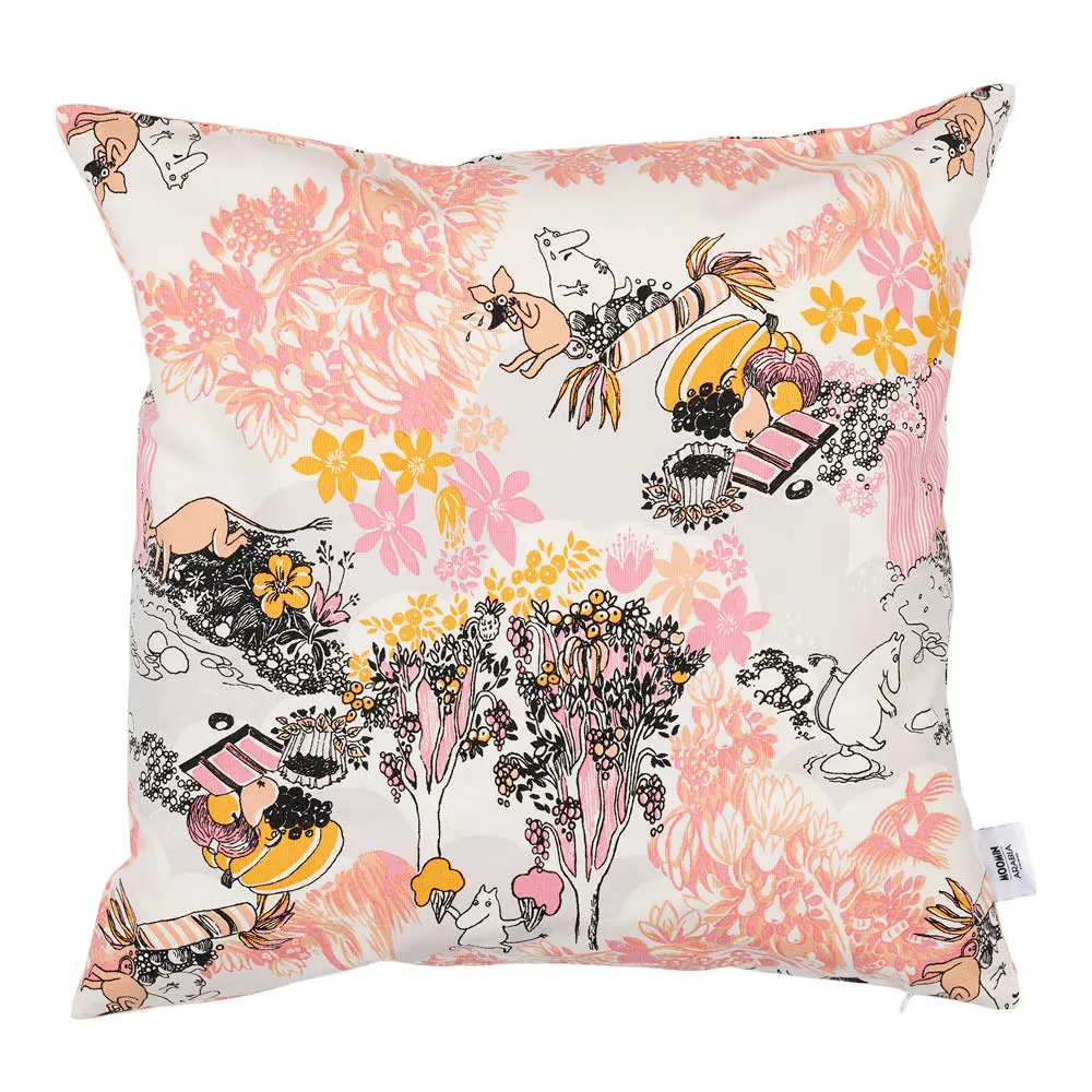 Muumi tyynynpäällinen 50x50 cm vaaleanpunainen