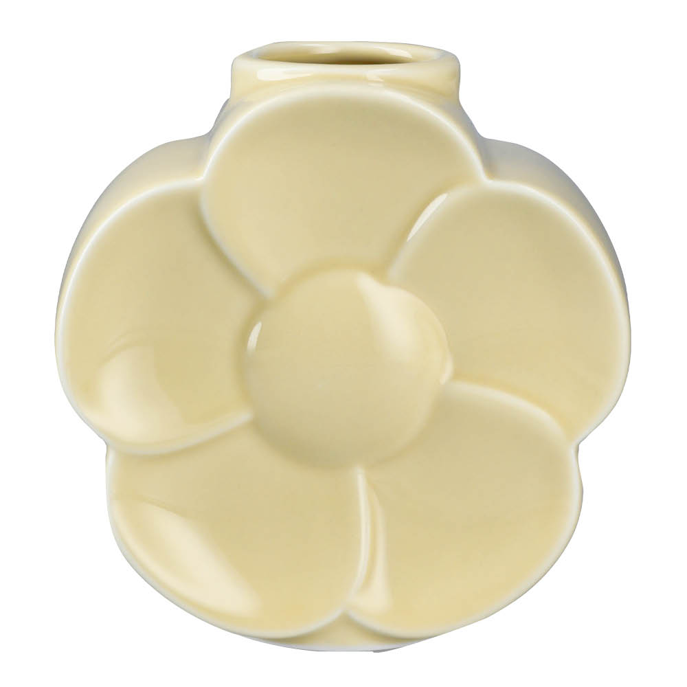 Lyngby Porcelæn Flower vas smörblomma 11,5 cm sand