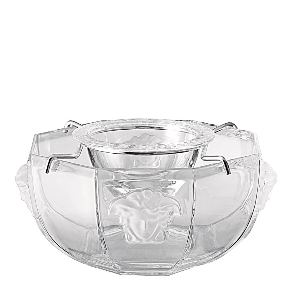 Versace - Medusa Lumière kaviaarikulho sisäosalla 20 cm kirkas