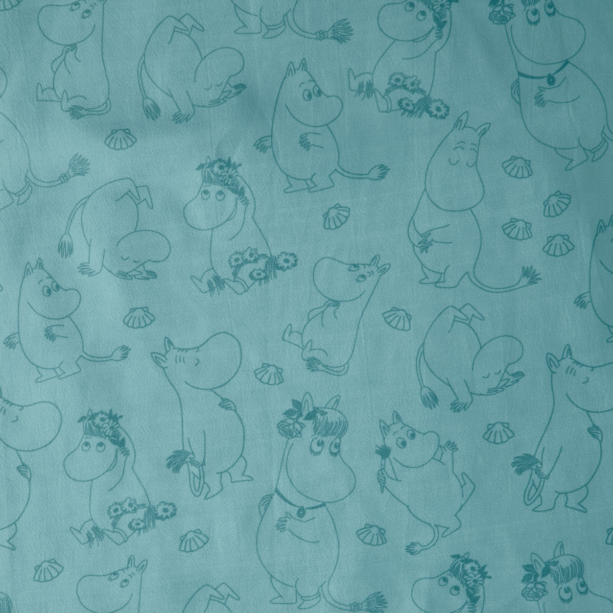 Dsignhouse x Moomin Mummi dusjforheng 180x200 cm blå