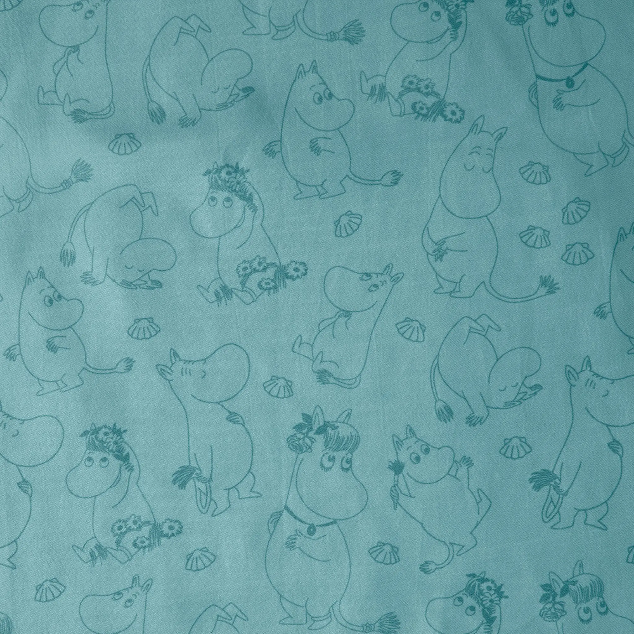 Dsignhouse x Moomin Mumin duschdraperi 180x200 cm blå