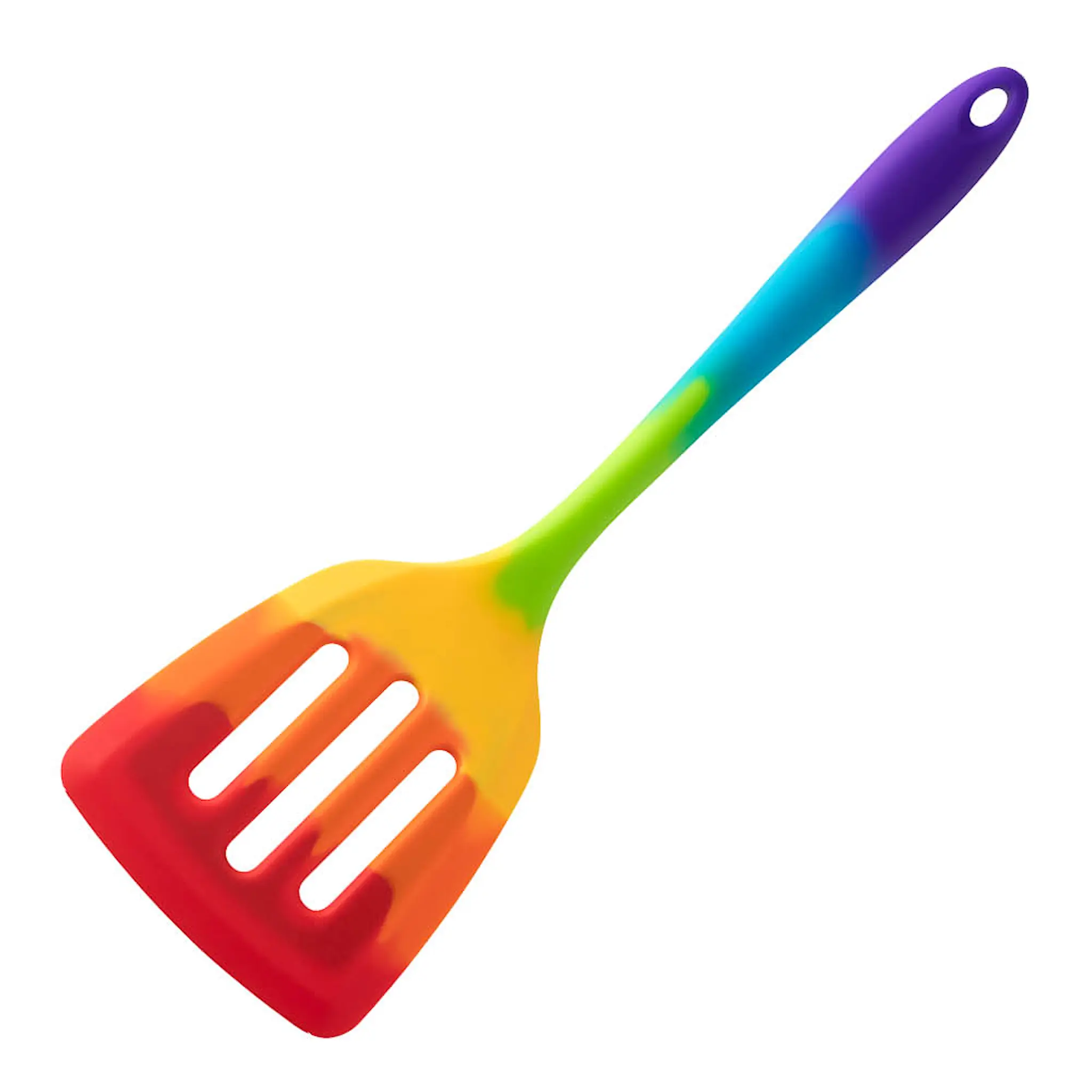 Taylor's Stekespade perforert silikon 30 cm regnbuefarget