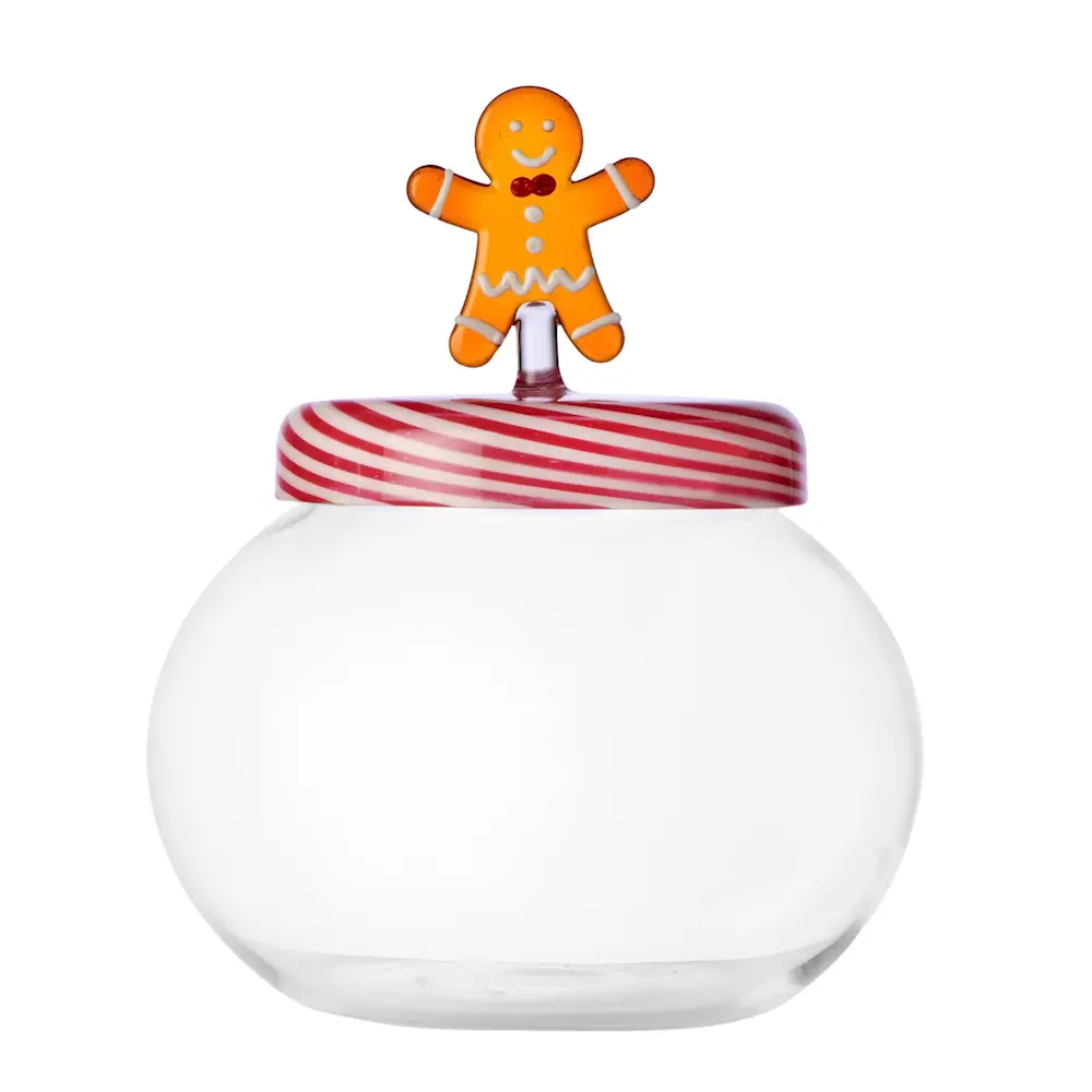 Sweet & Candy kakeboks glass 16,5 cm pepperkake