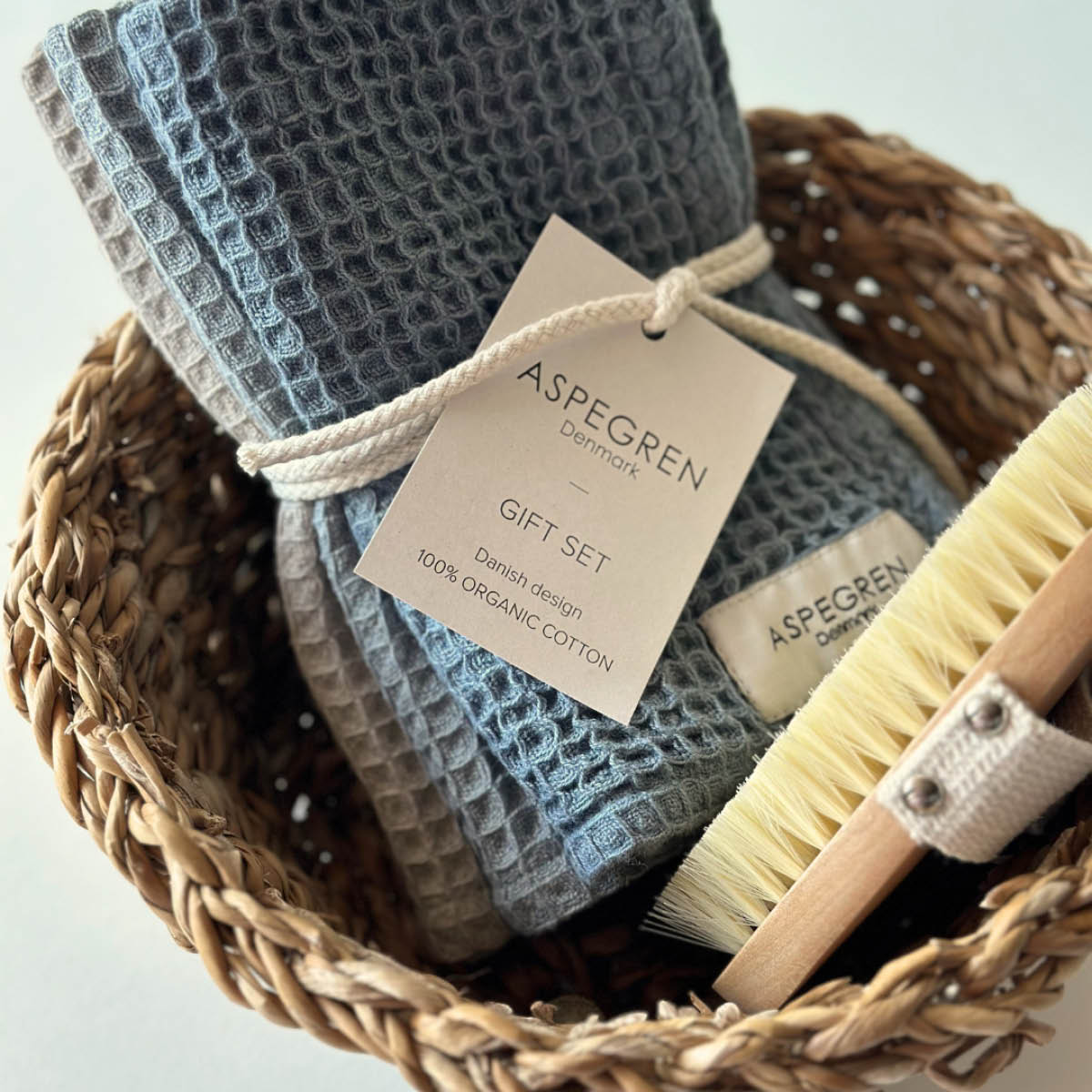 Aspegren Gåvoset disktrasa 30x35 cm 3-pack blue mussels