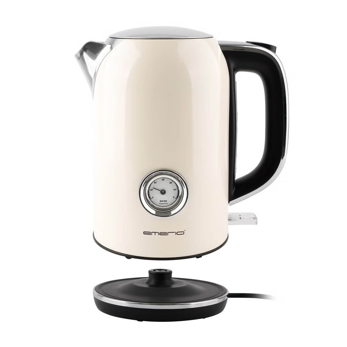 EMERIO Retro Vedenkeitin 1,7 L Beige