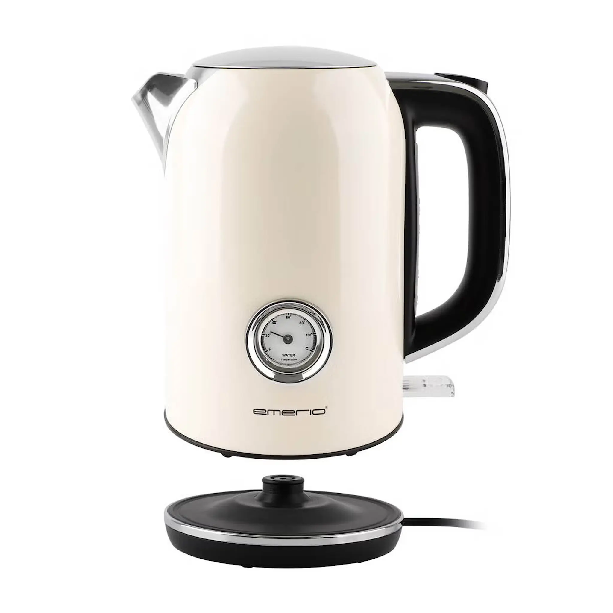 EMERIO Retro Vedenkeitin 1,7 L Beige