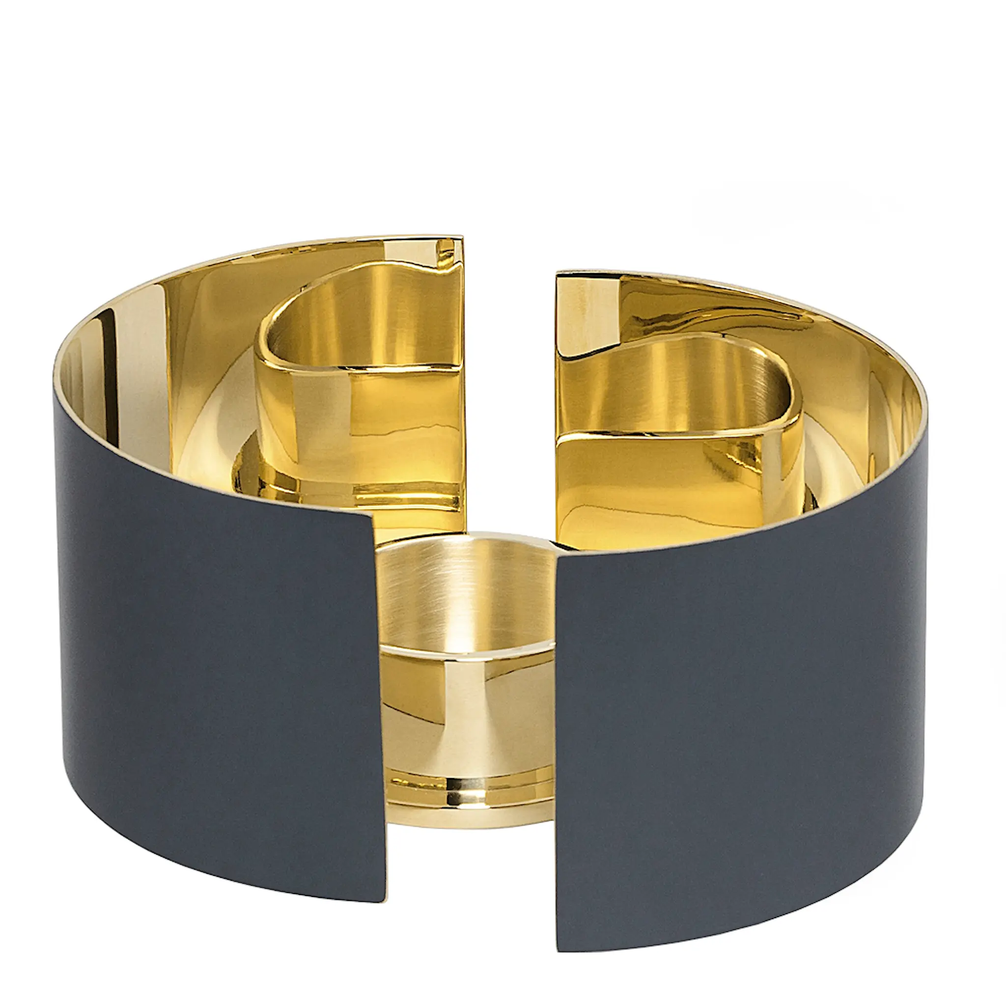 Skultuna Infinity Ljuslykta 3 delar 6 cm Mörkgrå