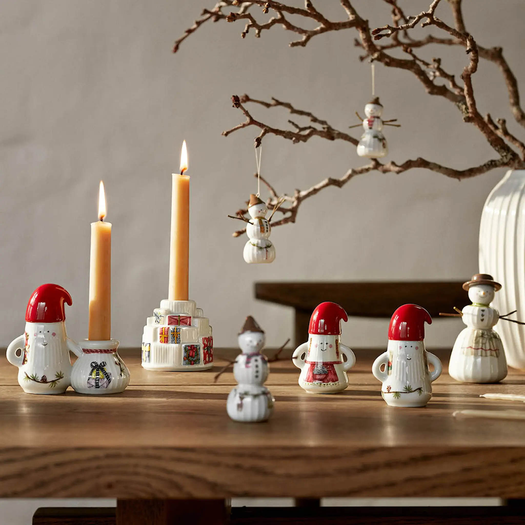 Kähler Hammershøi Christmas figur tomtemor 8,5 cm
