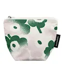 Mini Unikko necessär 20x16 cm vit/rosa/grön