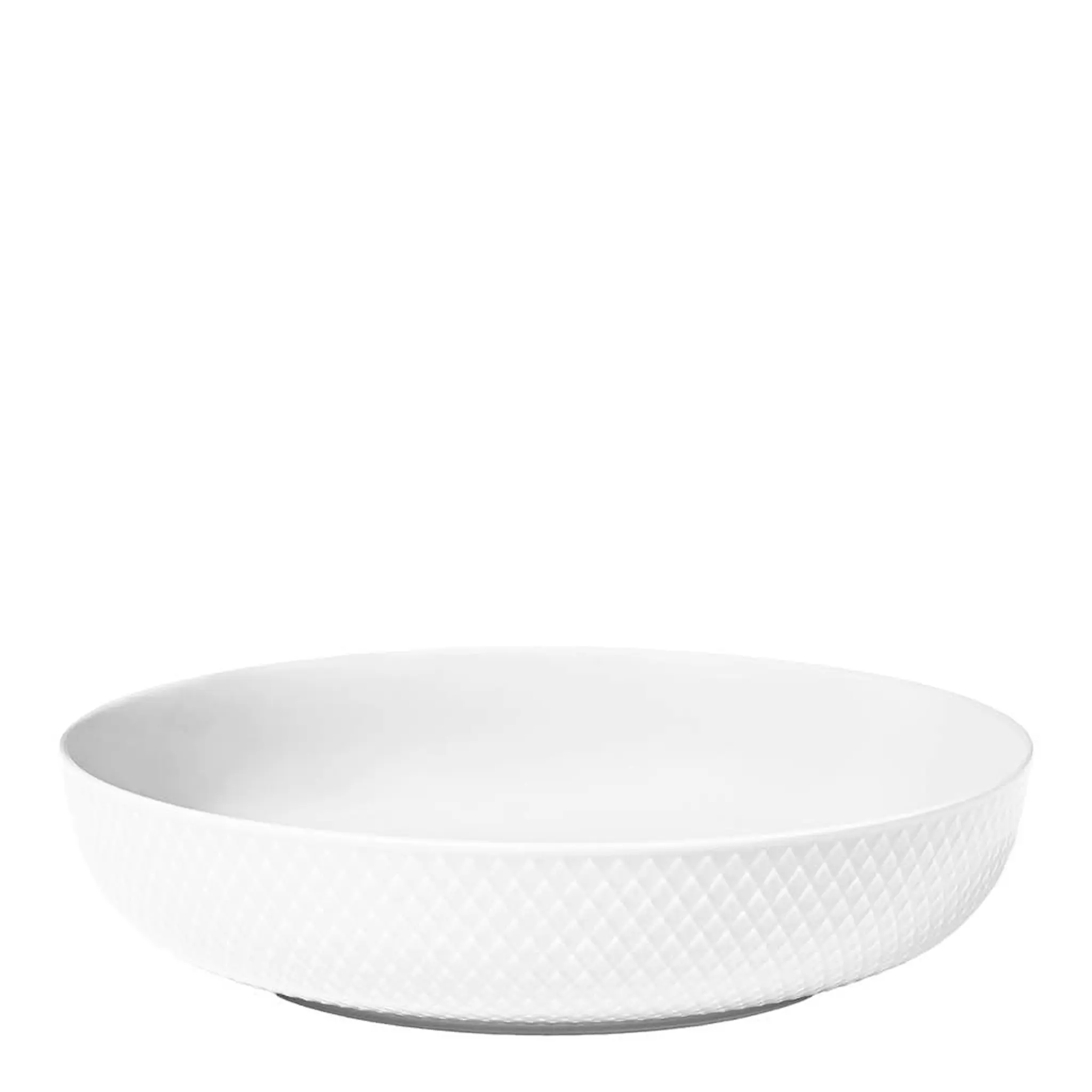 Lyngby Porcelæn Rhombe Serveringsskål 28 cm Vit