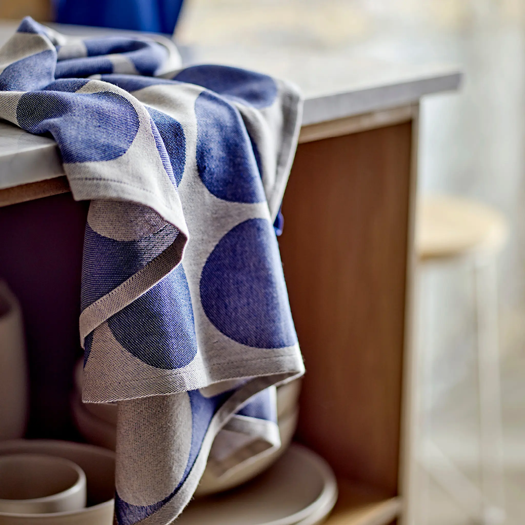 Bastian Bubbles Keittiöpyyhe 50x70 cm 2 kpl Royal Blue