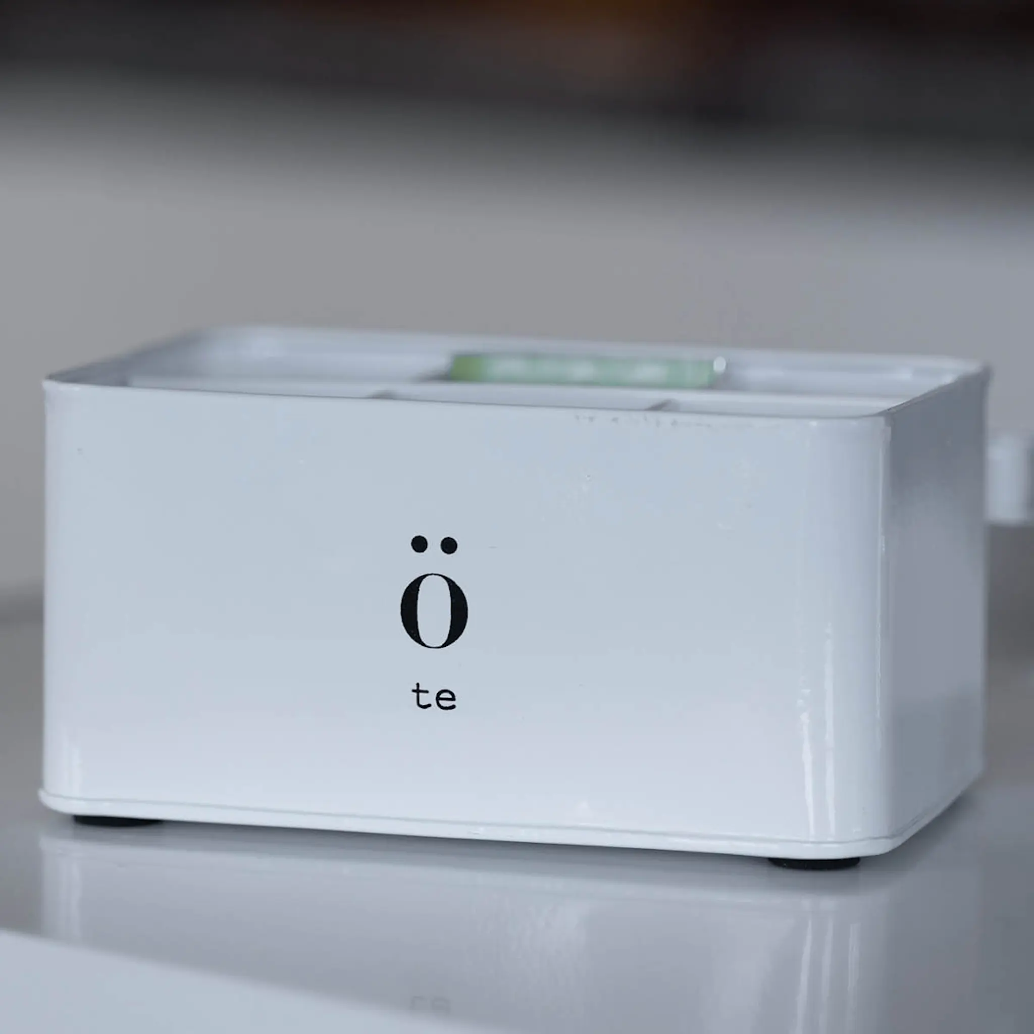 Sögne Home Emalj teburk 20x13x10 cm vit