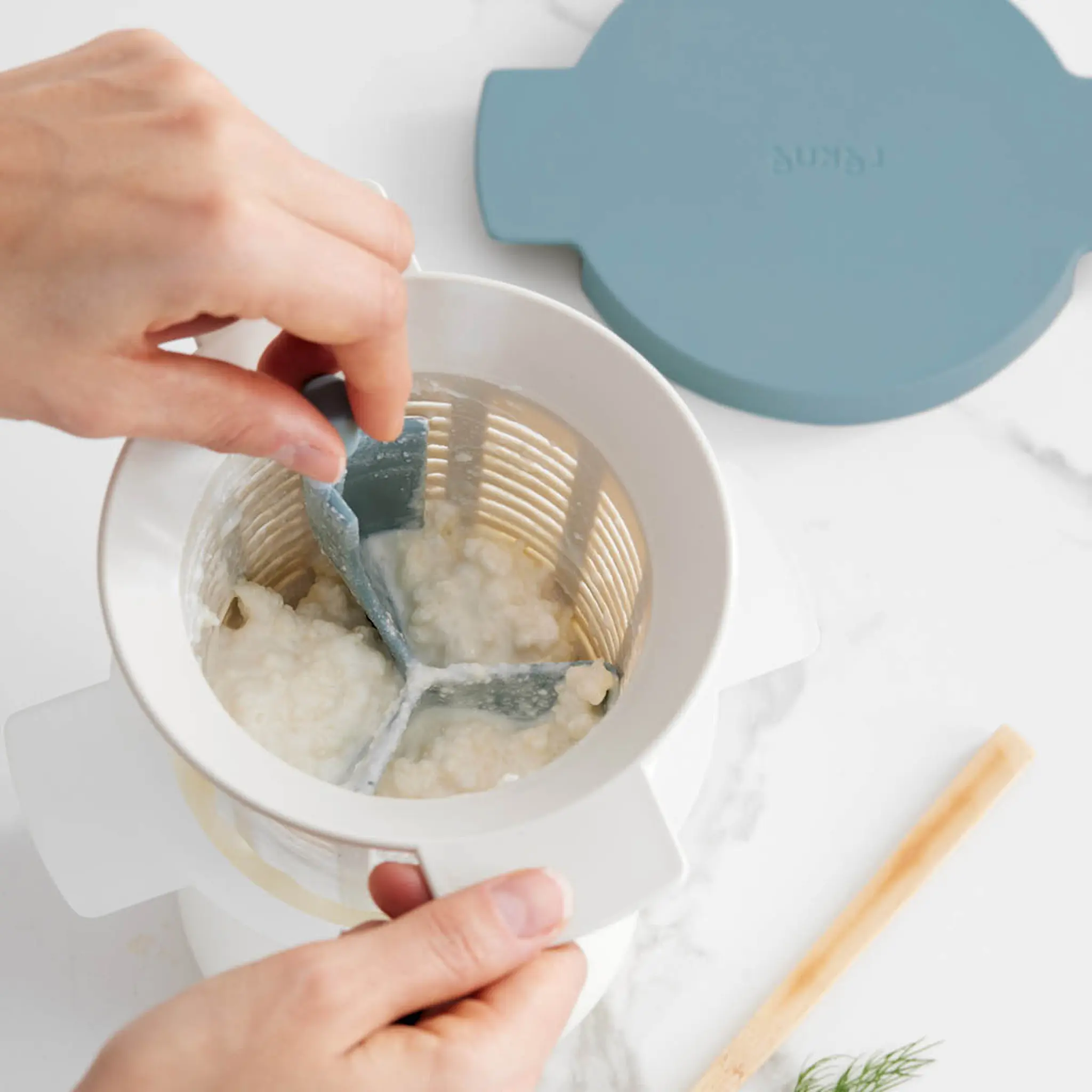 Lékué Kefir & Yogurt Maker tillverkningskärl 2 delar blå