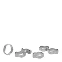 Zina servettring 4,5x10,5 cm 6-pack silver