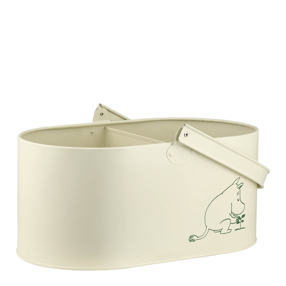 Muurla Mumin spann i plåt 17,5 cm naturvit