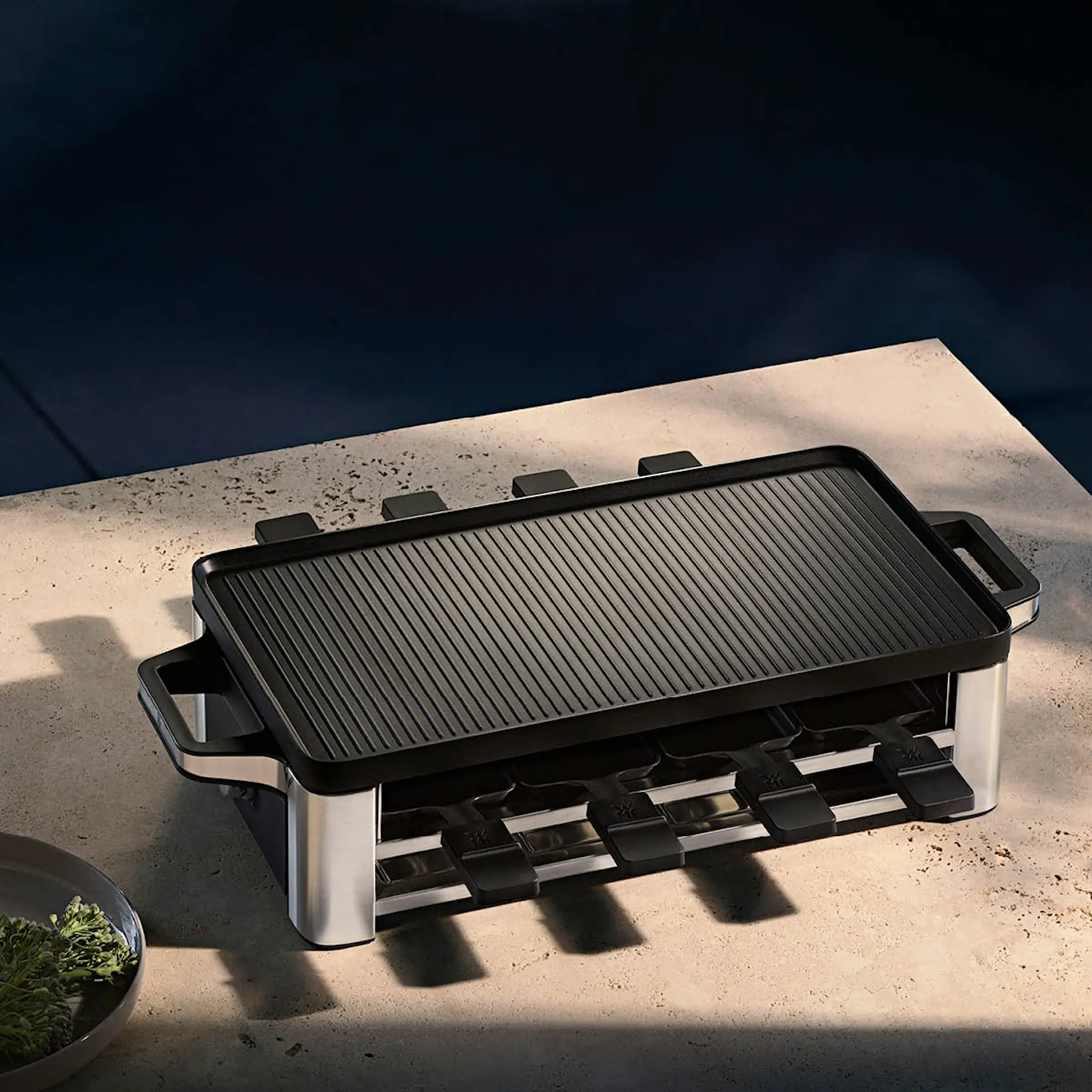 WMF Lono Raclette 8 Minipannor cromargan