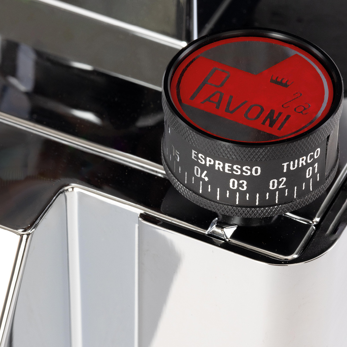 La Pavoni Kube mill kaffekvern 150g cromo polert stål