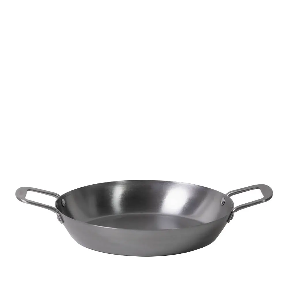 Paellapannu 30 cm hiiliteräs