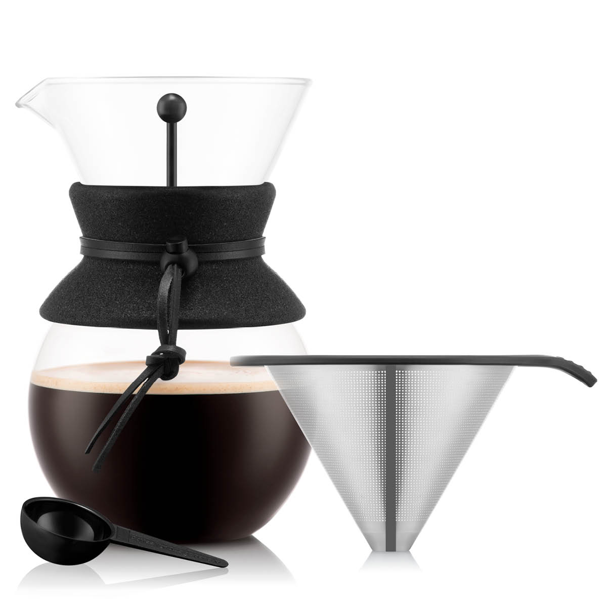 Bodum Pour over Bryggare 8 koppar m/löst filter 1 L Svart