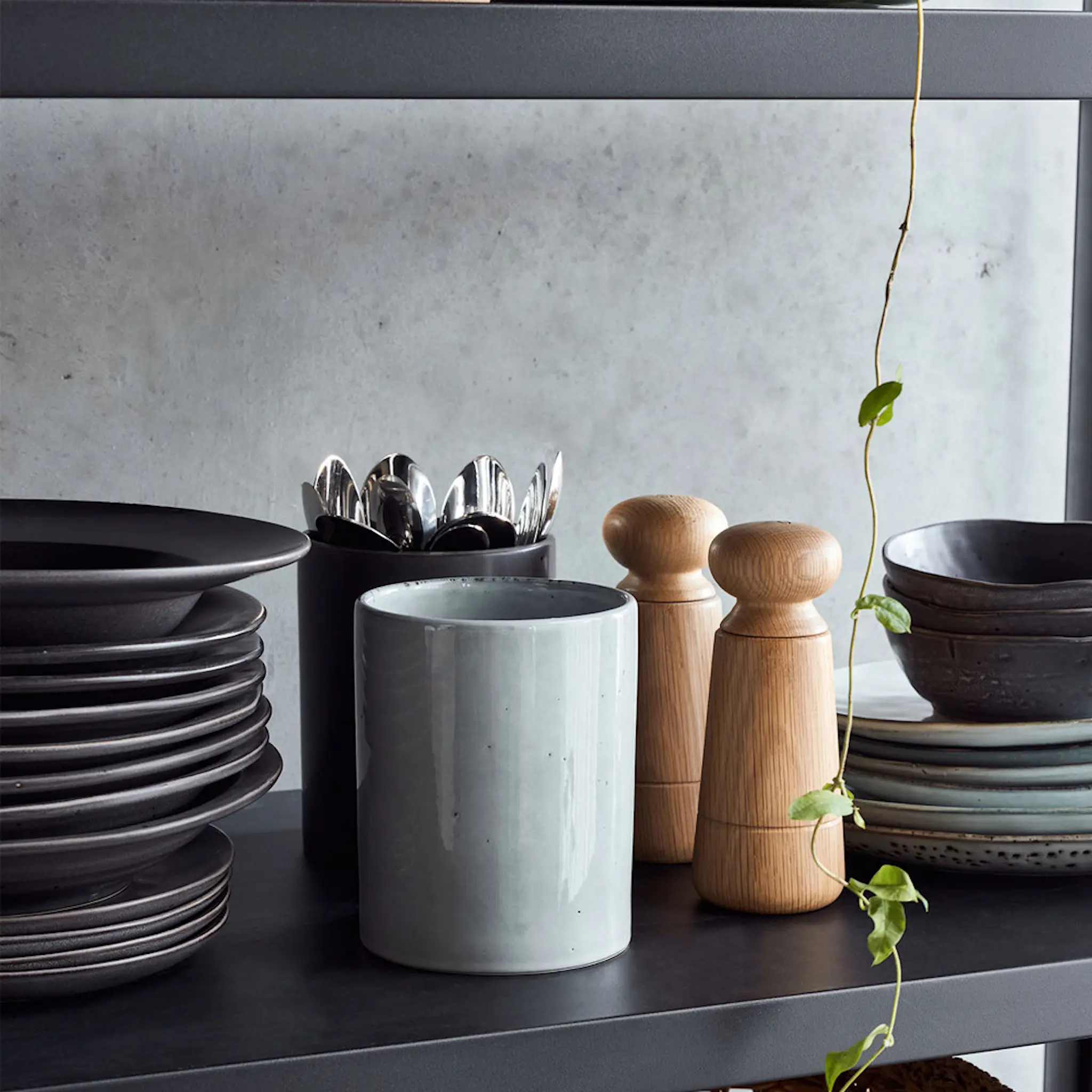House Doctor Rustic Kruka 15 cm Grå/Blå