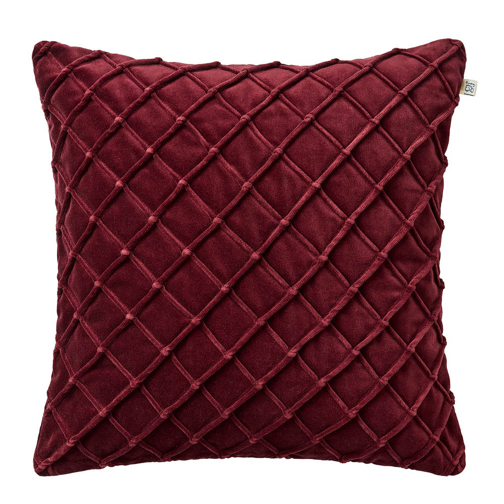 Chhatwal & Jonsson Deva kuddfodral sammet 50x50 cm Ruby