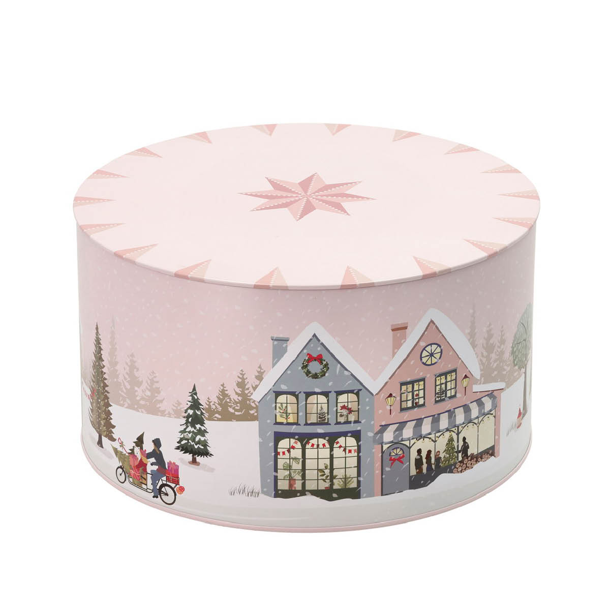 Pillivuyt Vinter kakebokssett 2 deler crystal rose + ice blue