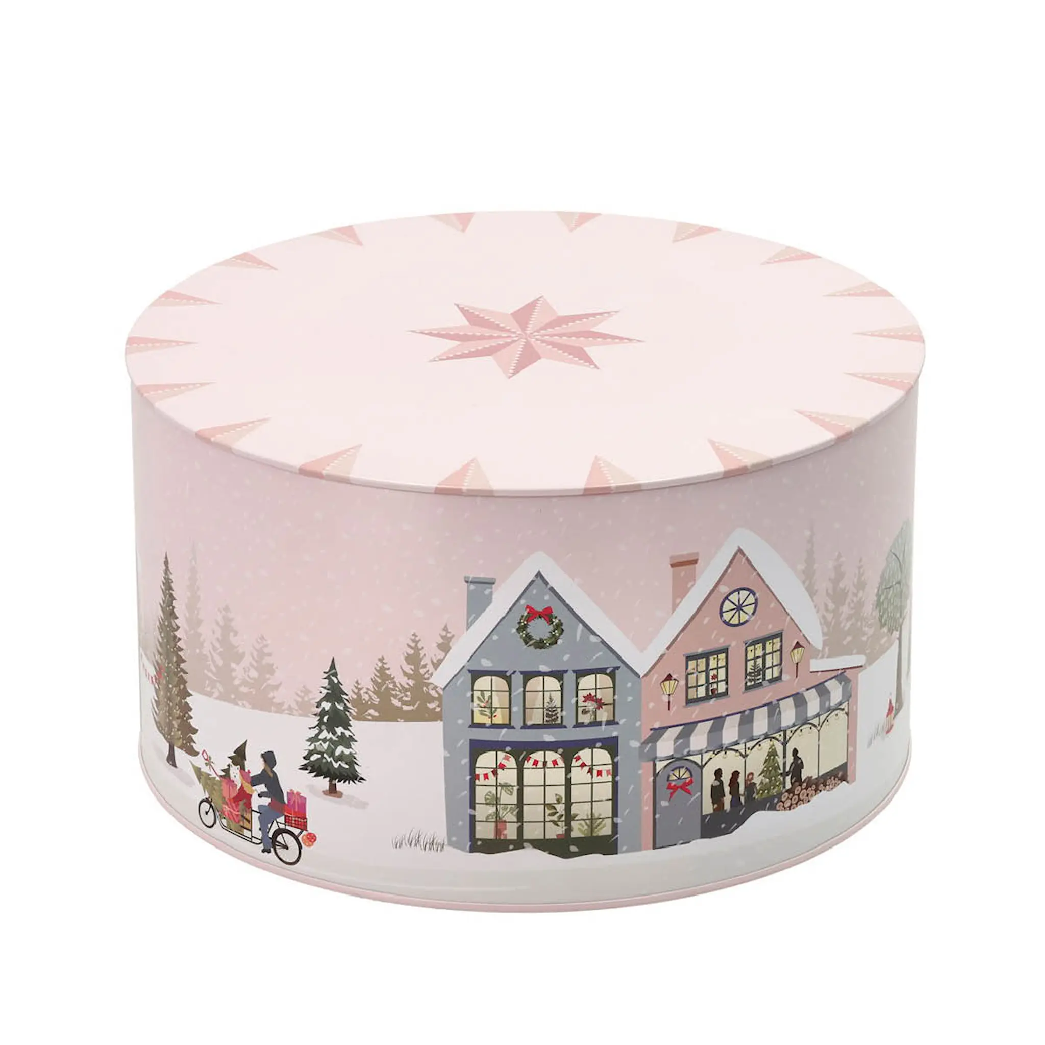 Pillivuyt Vinter kakebokssett 2 deler crystal rose + ice blue