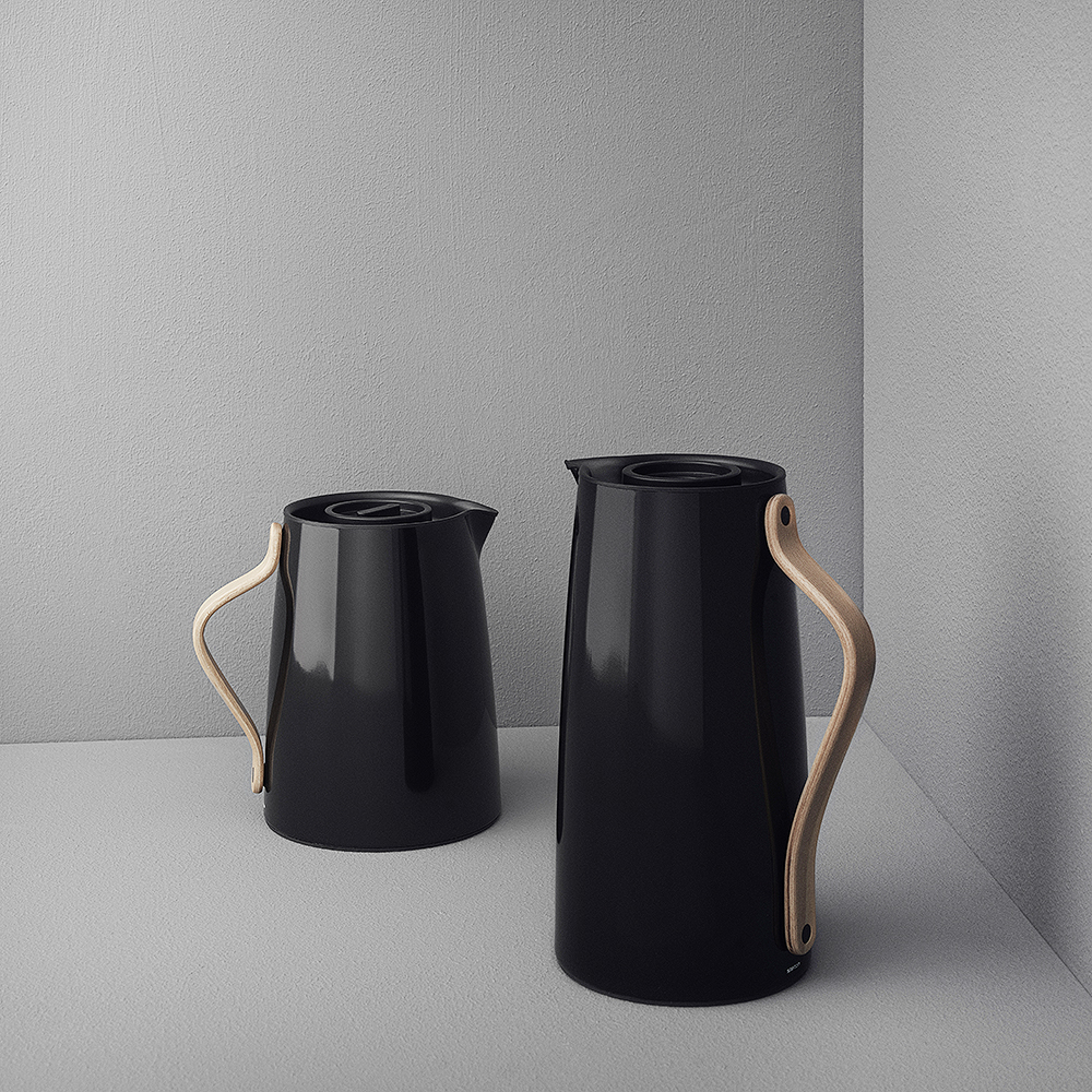Stelton Emma termokanne kaffe 1,2L svart/bøk