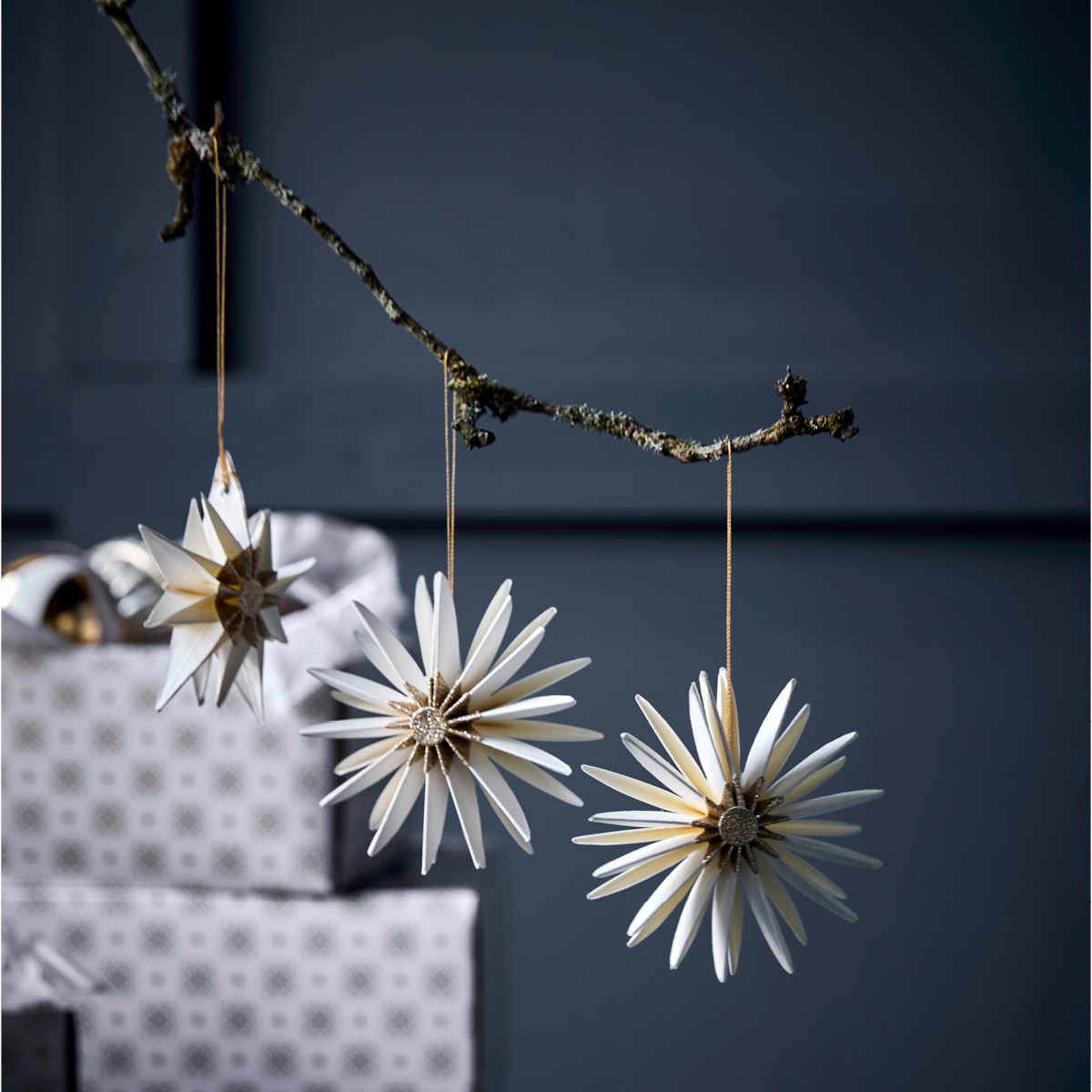 House Doctor Stari julepynt 6 stk off-white champagne