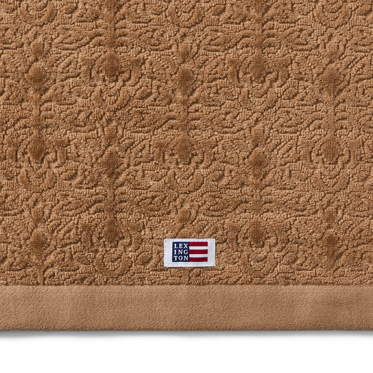 Lexington Velour jacquard ornament håndkle 100x150 cm fudge
