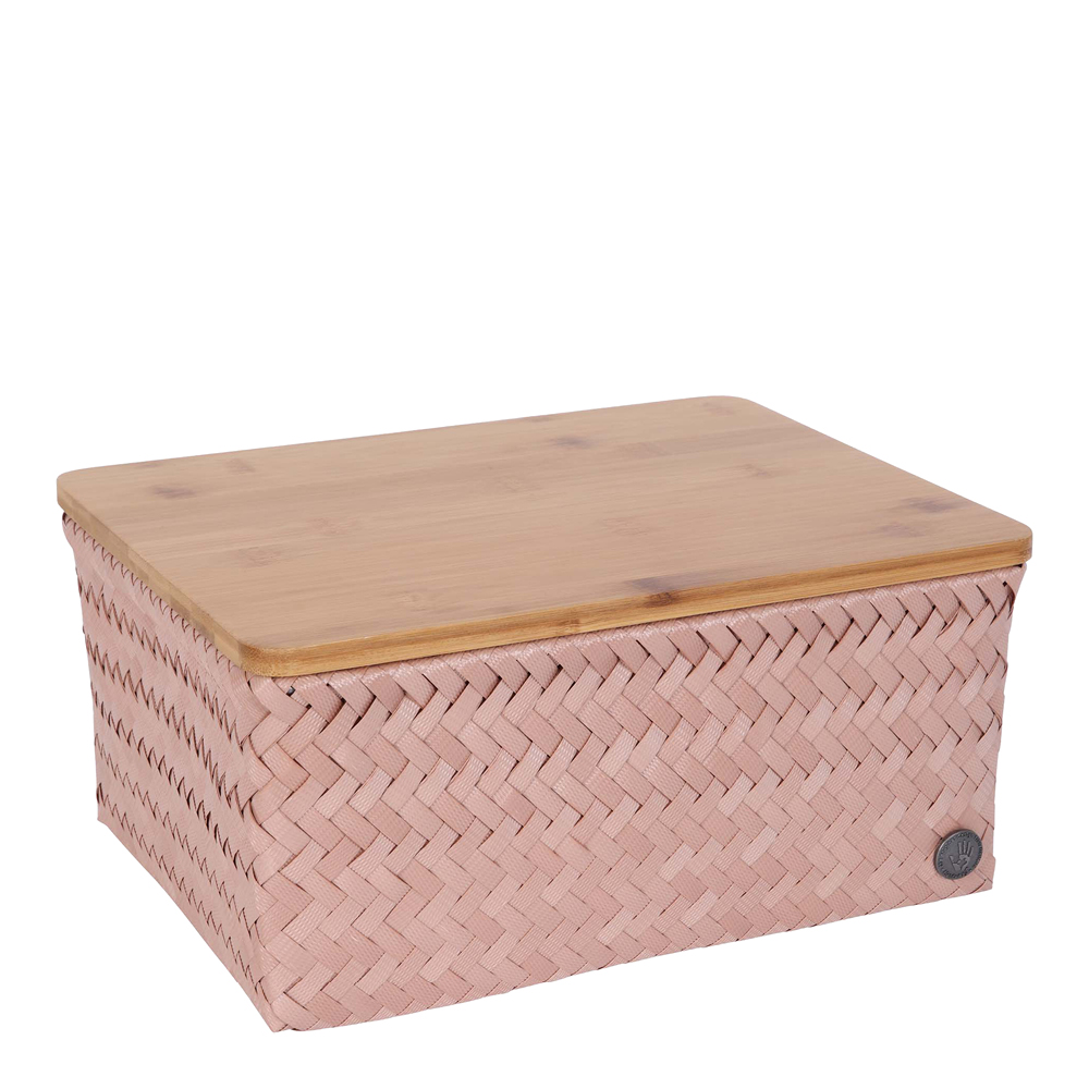 Handed By - Top Fit Säilytyskori kannella 31x23x15 cm Copper Blush