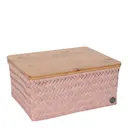 Top Fit stor förvaringskorg med lock 31x23x15 cm copper blush