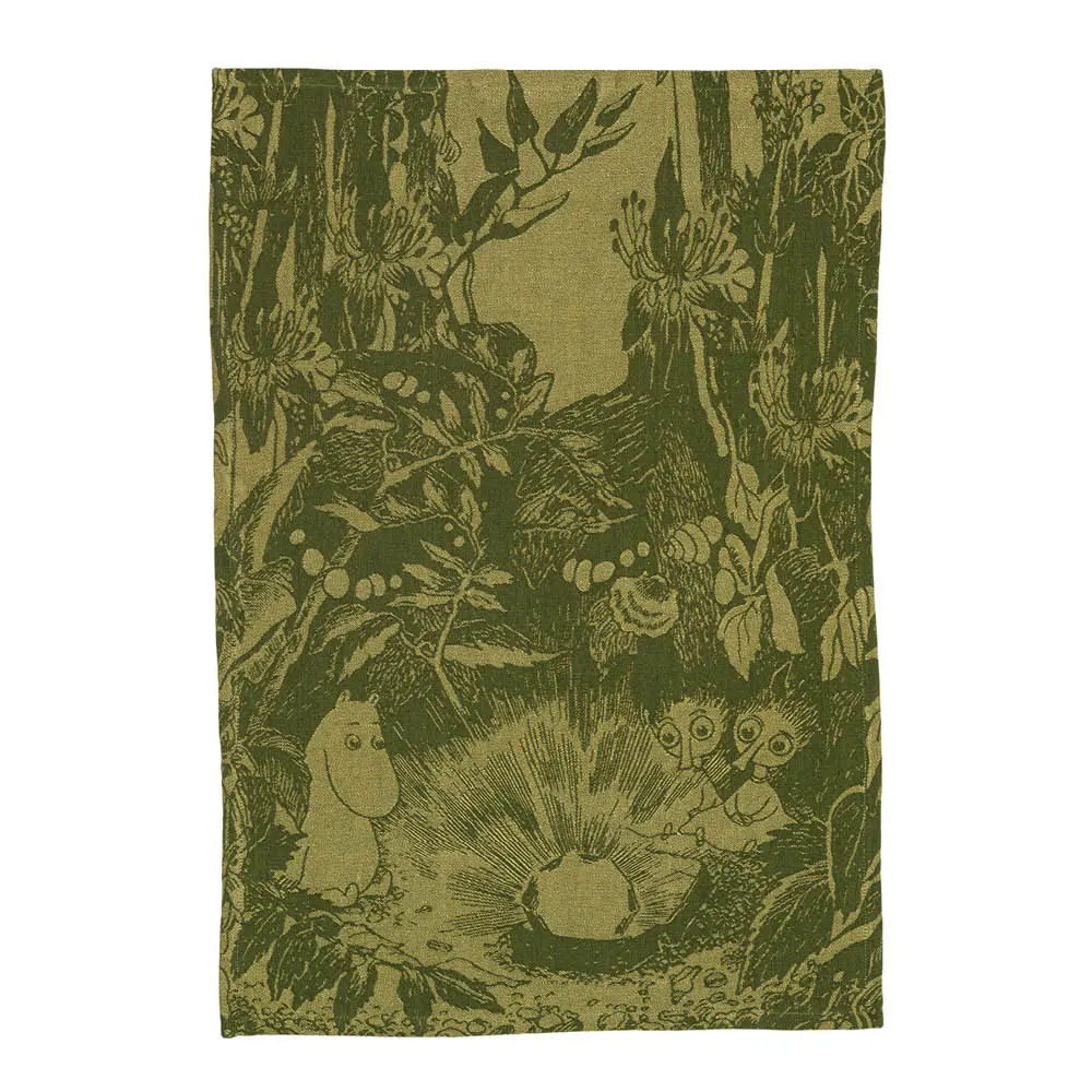 Muumi Keittiöpyyhe 45x65 cm Lumottu Metsä Vihreä