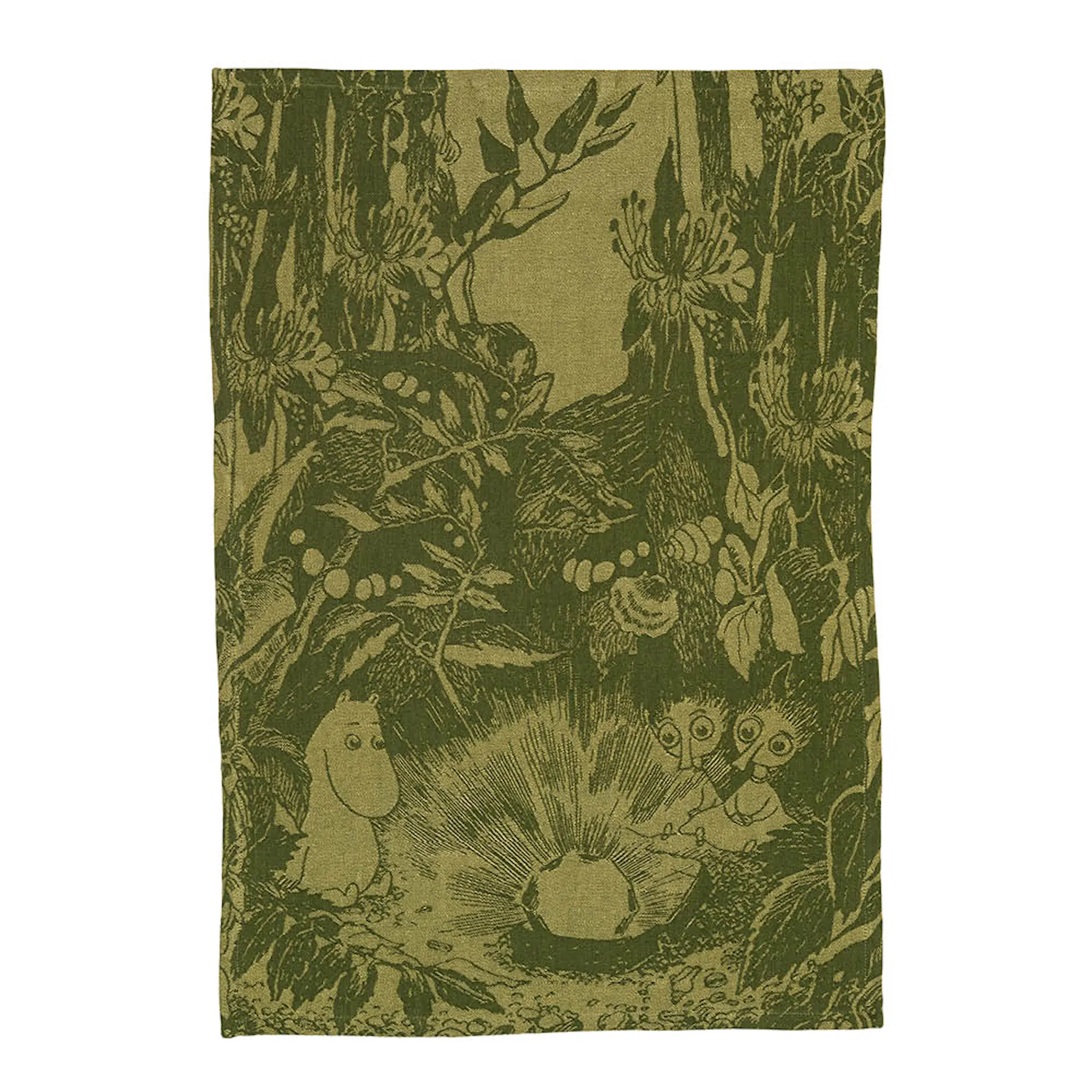 Moomin Arabia Muumi Keittiöpyyhe 45x65 cm Lumottu Metsä Vihreä