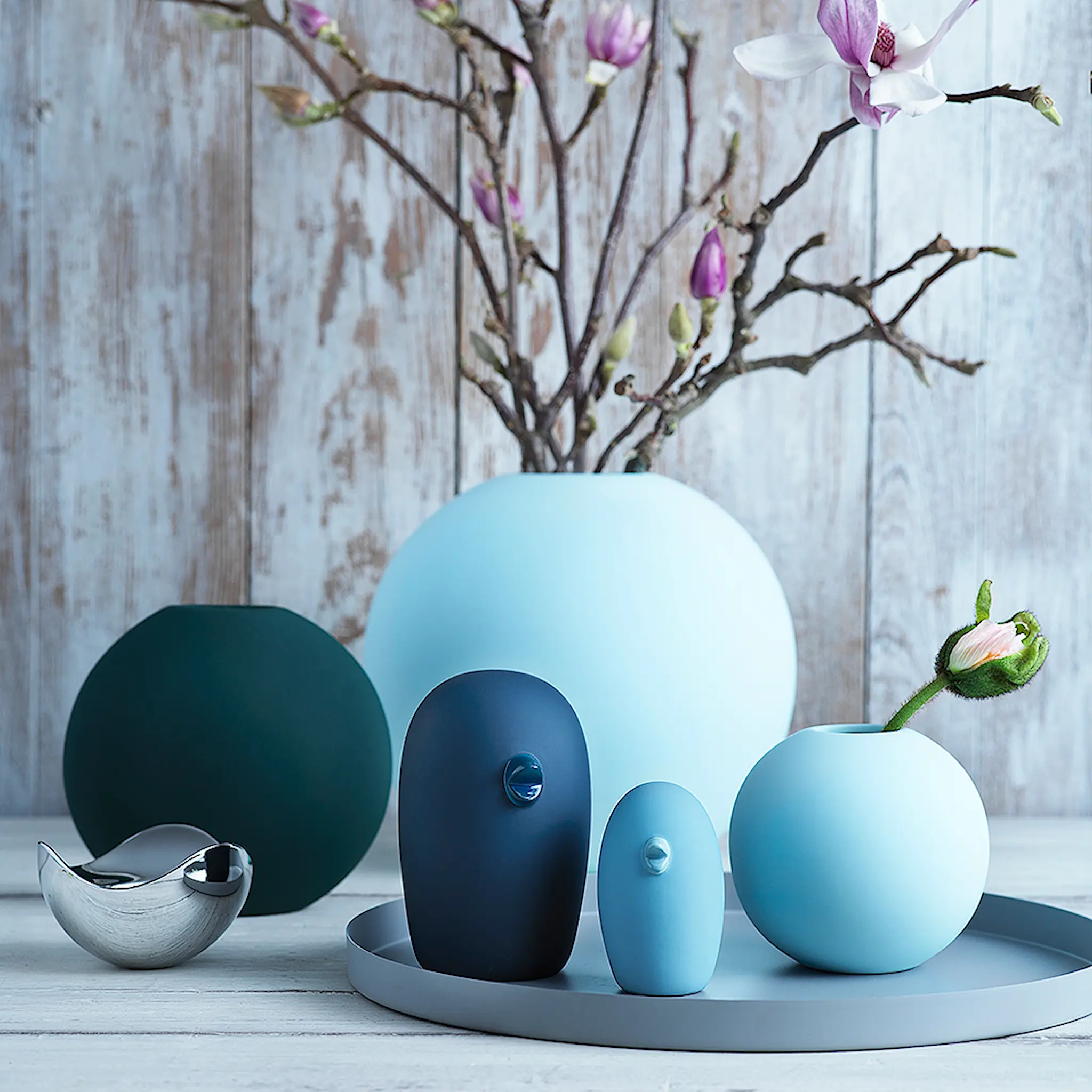 Cooee Tray Circle Fat 40 cm Grå