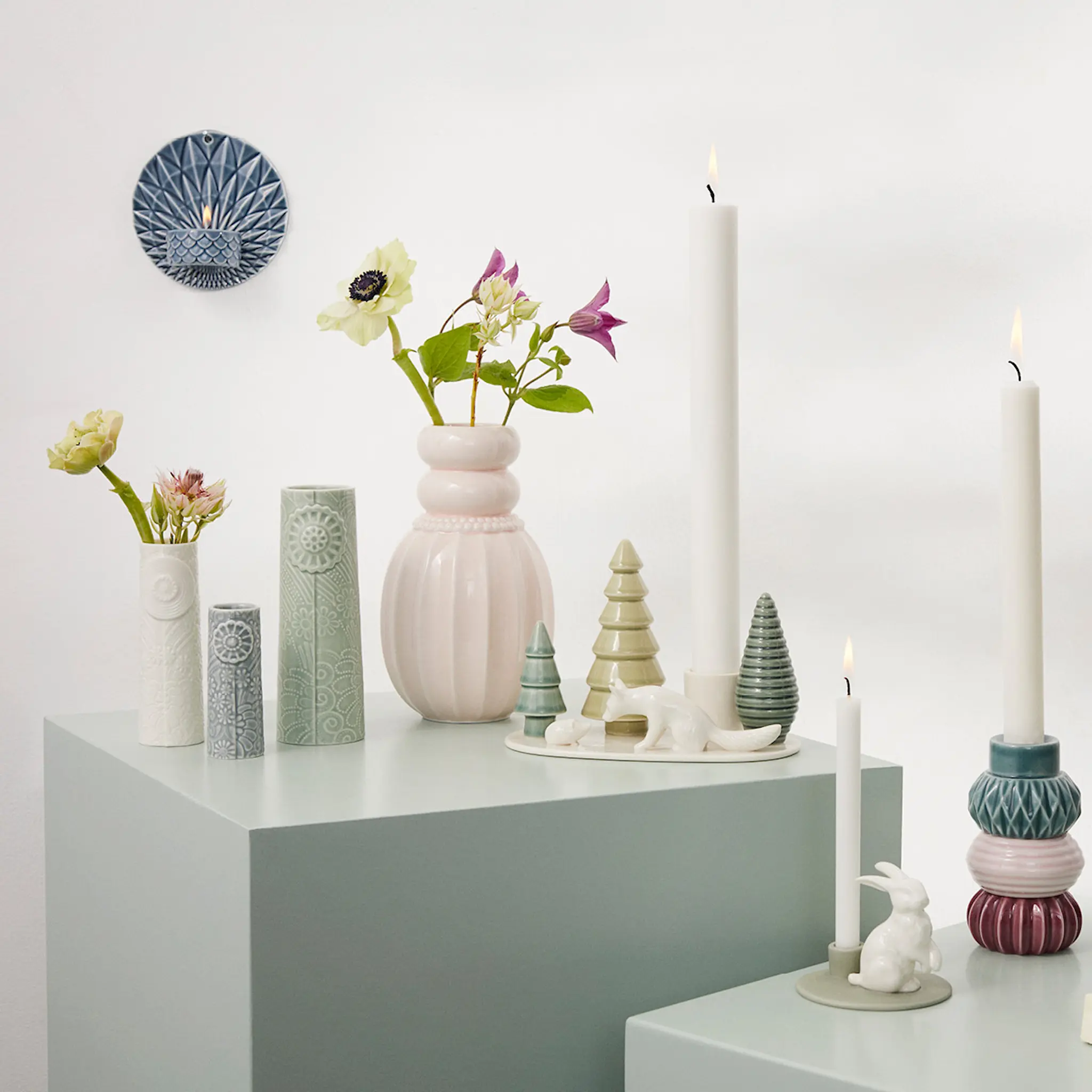 Dottir Pipanella ljushållare vägg 11,5 cm midnight