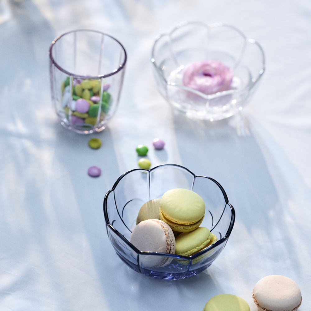 Holmegaard Lily Skål 13 cm 2-pack Blue Iris