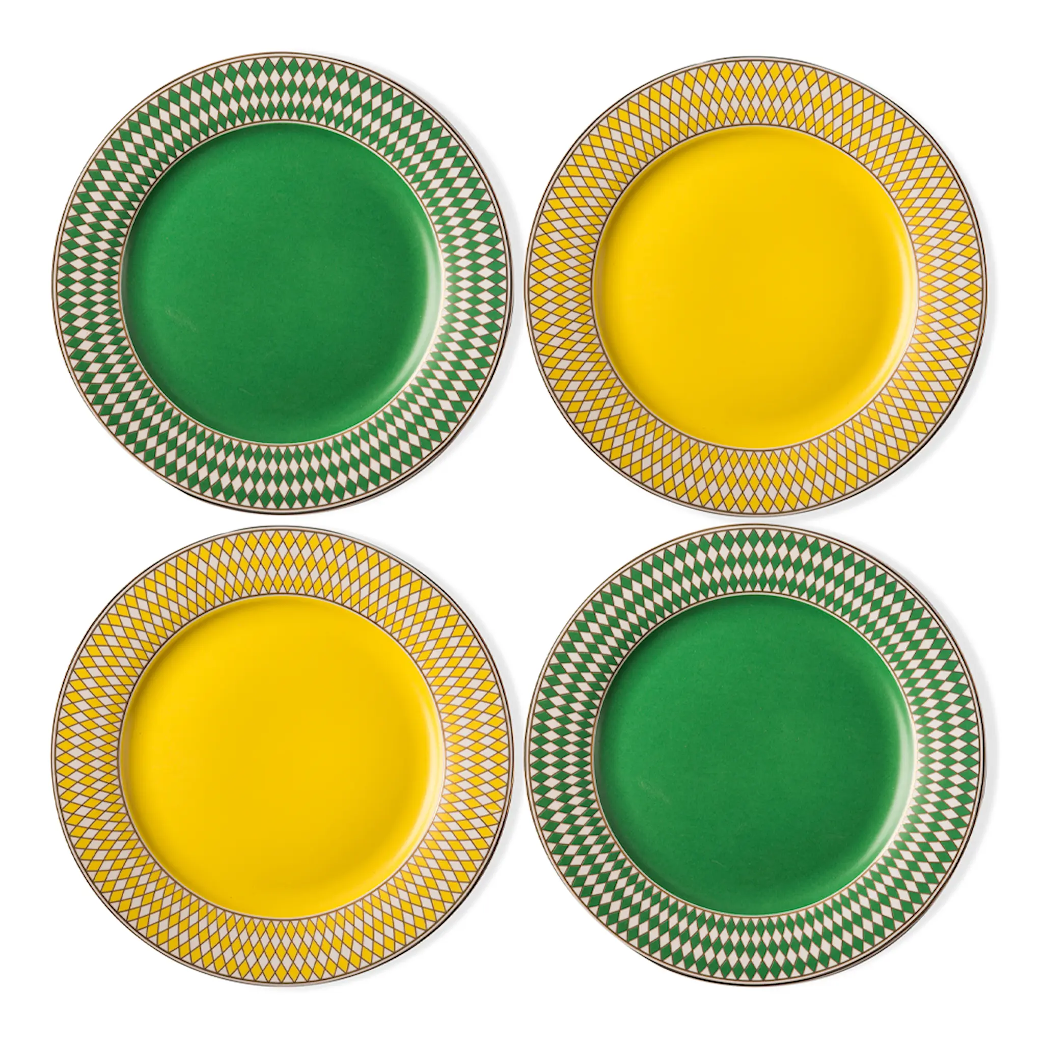 Pols Potten Chess Assiett 4-pack 19,3 cm