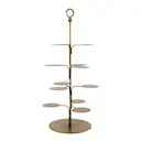 Seny dekorationsfat 40 cm antik mässingsfinish