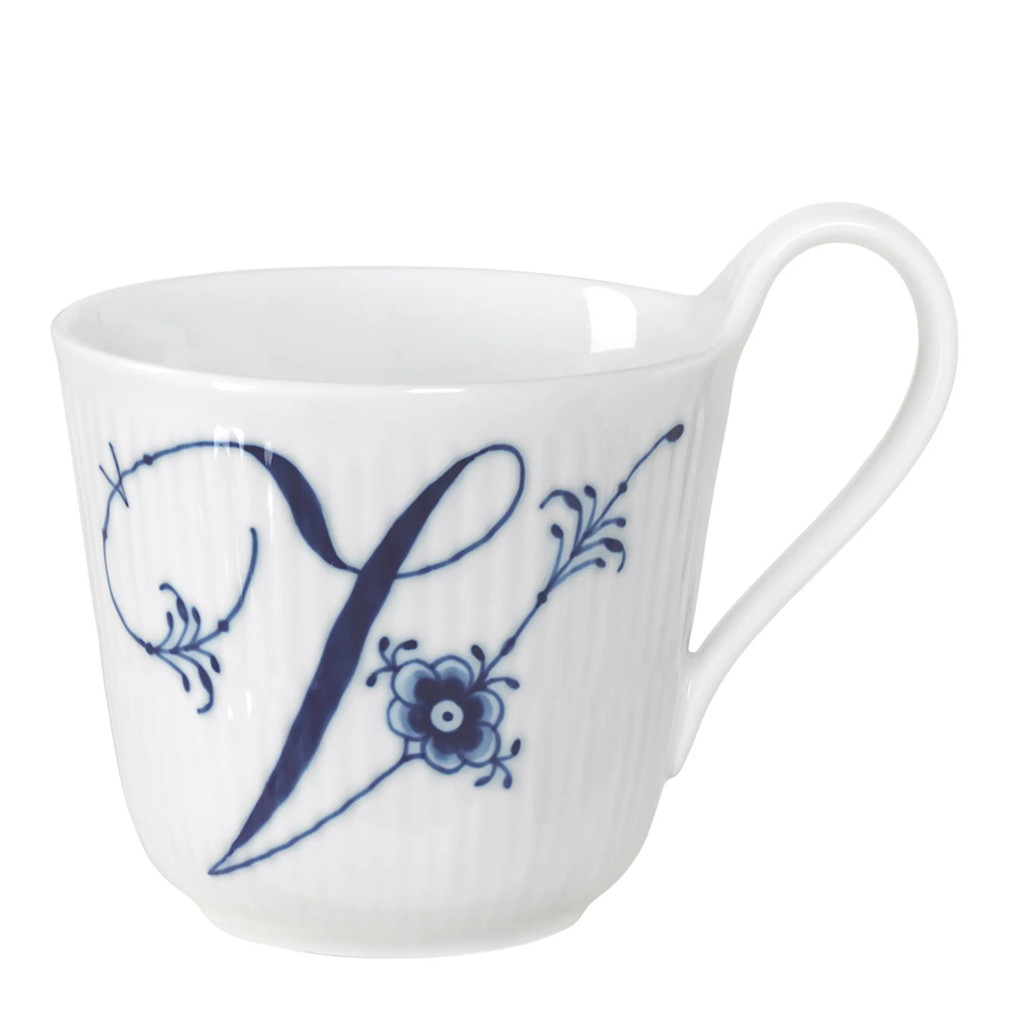 Royal Copenhagen Blue Fluted Pl Alphabet Mugg 33 cl V