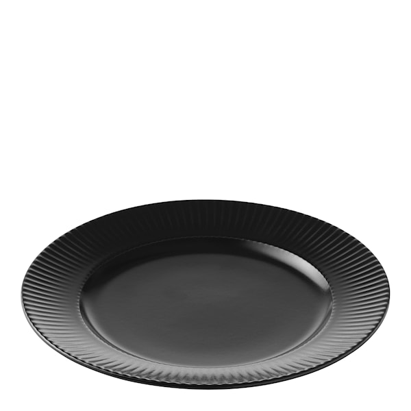 Groovy tallrik 21 cm stengods svart