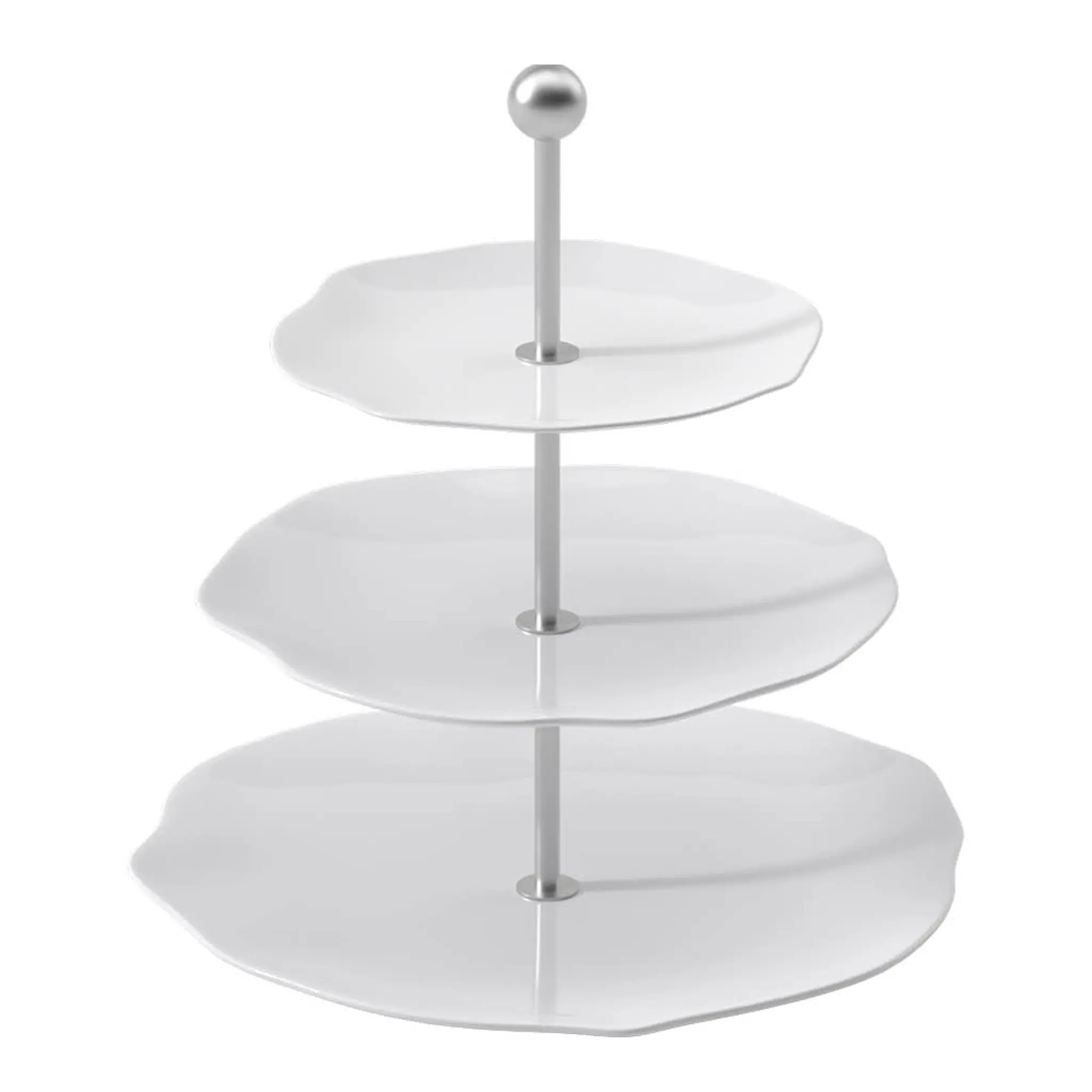 Villeroy & Boch Pura kakefat med 3-etasjer 27 cm hvit