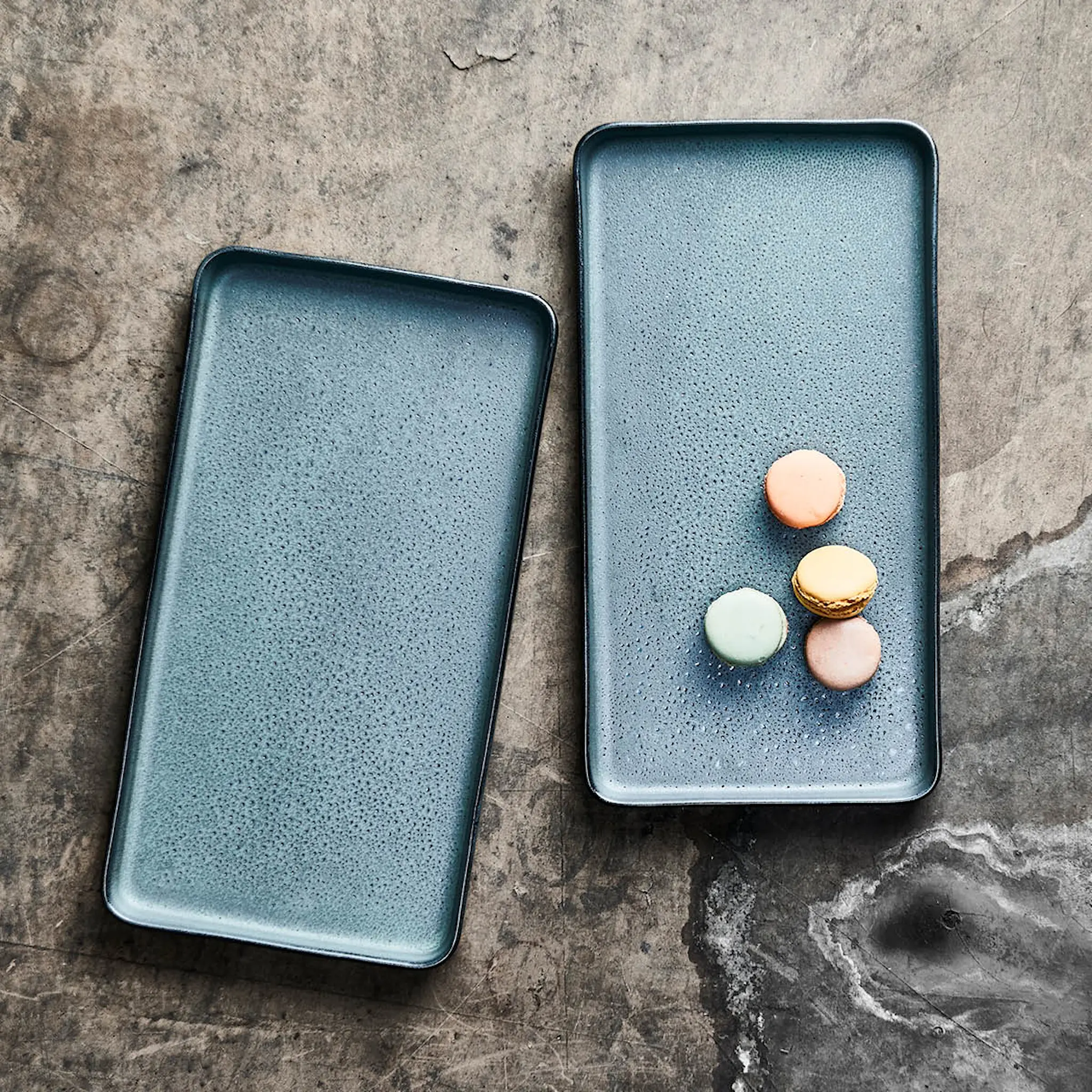 Aida Raw Lautanen 34x18 cm 2 kpl Northern Green