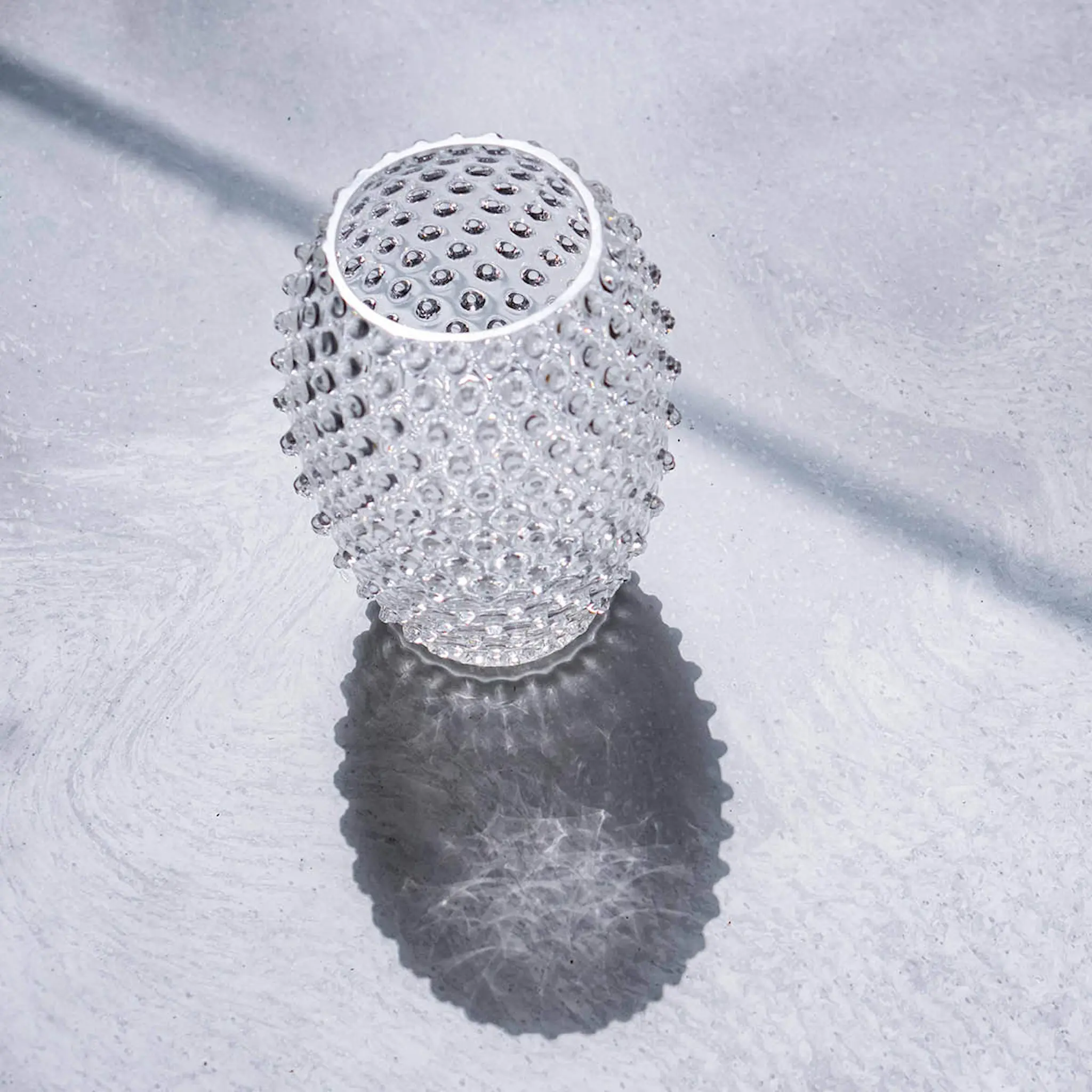 Klimchi Hobnail Egg Maljakko 23 cm Crystal